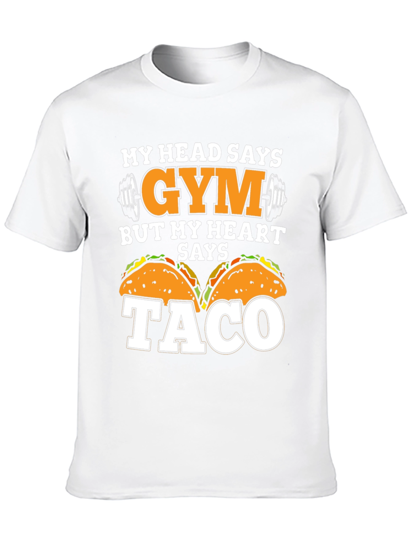 Black Gym vs Taco Funny T-Shirt view 10