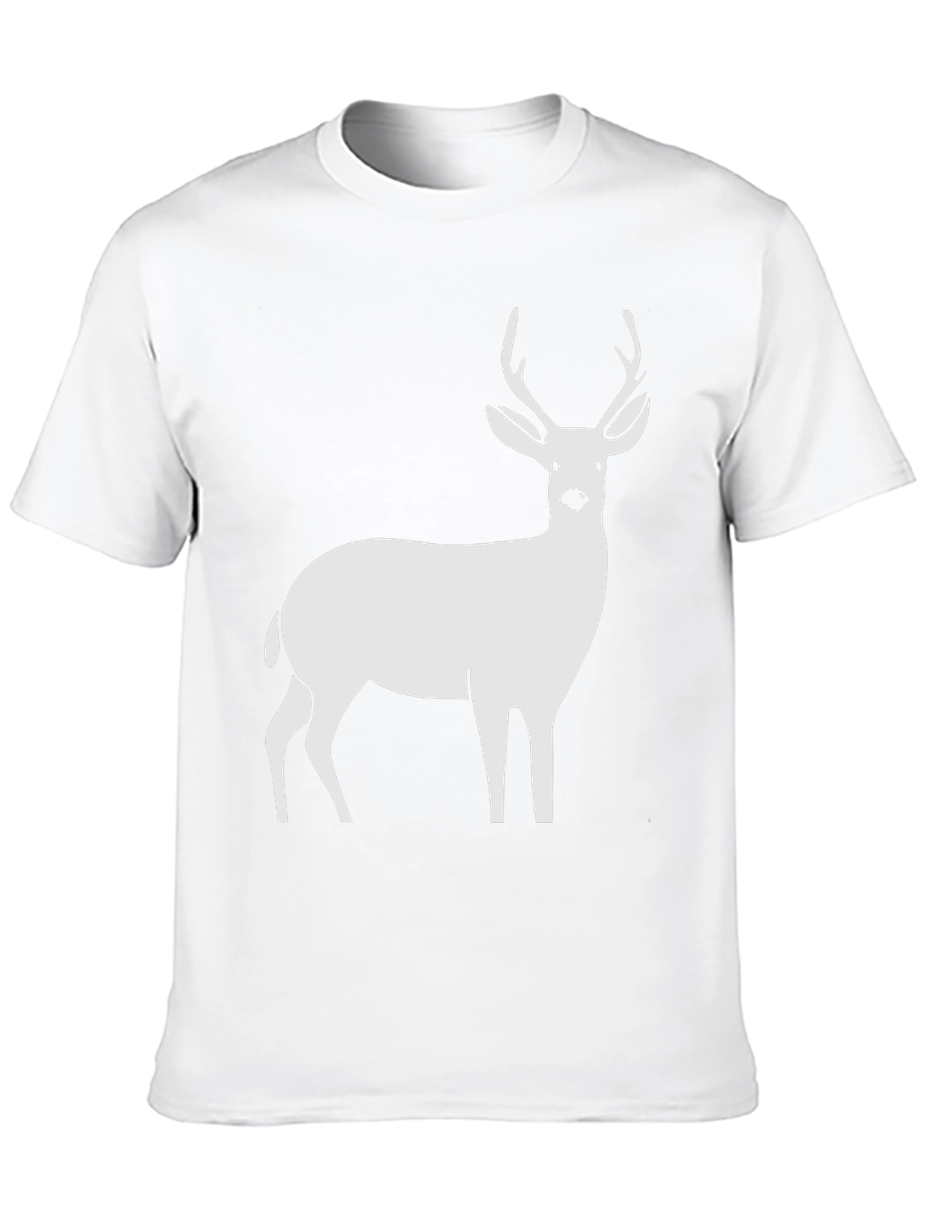 Black Deer Graphic Tee - Black Cotton T-Shirt view 10