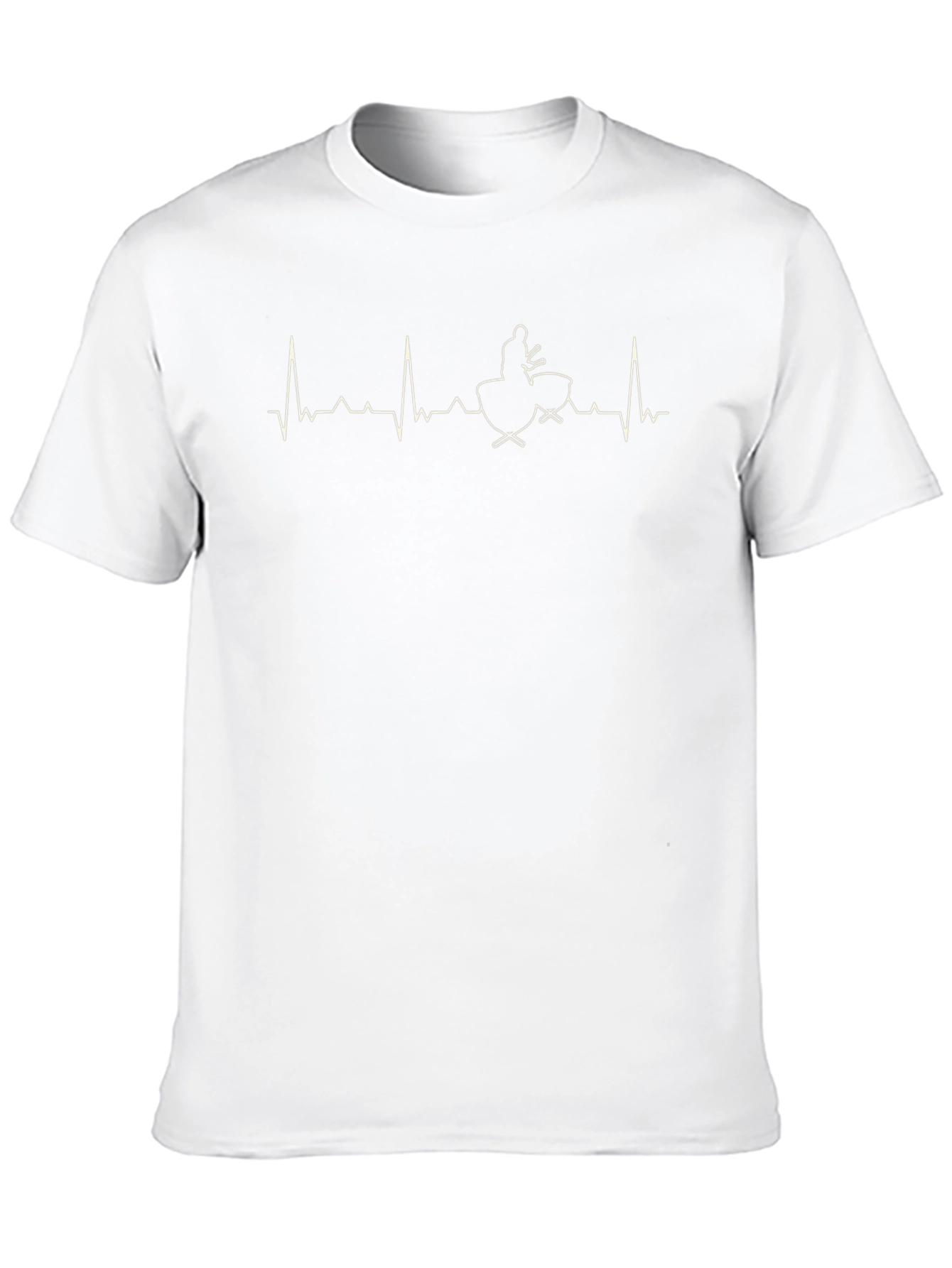 Black Drummer Heartbeat T-Shirt - Music Lover Tee view 10