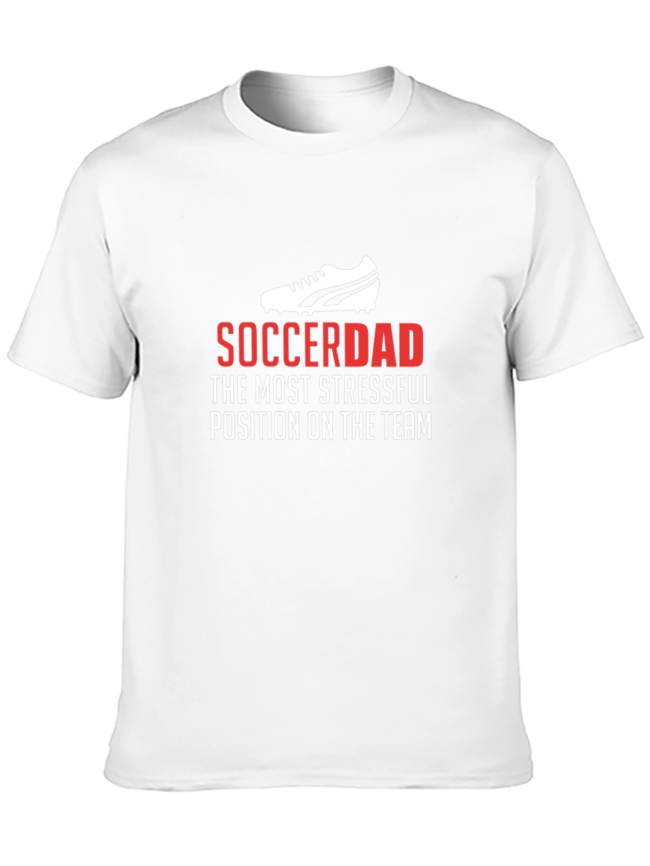 Black Soccer Dad Stressful Position T-Shirt view 10