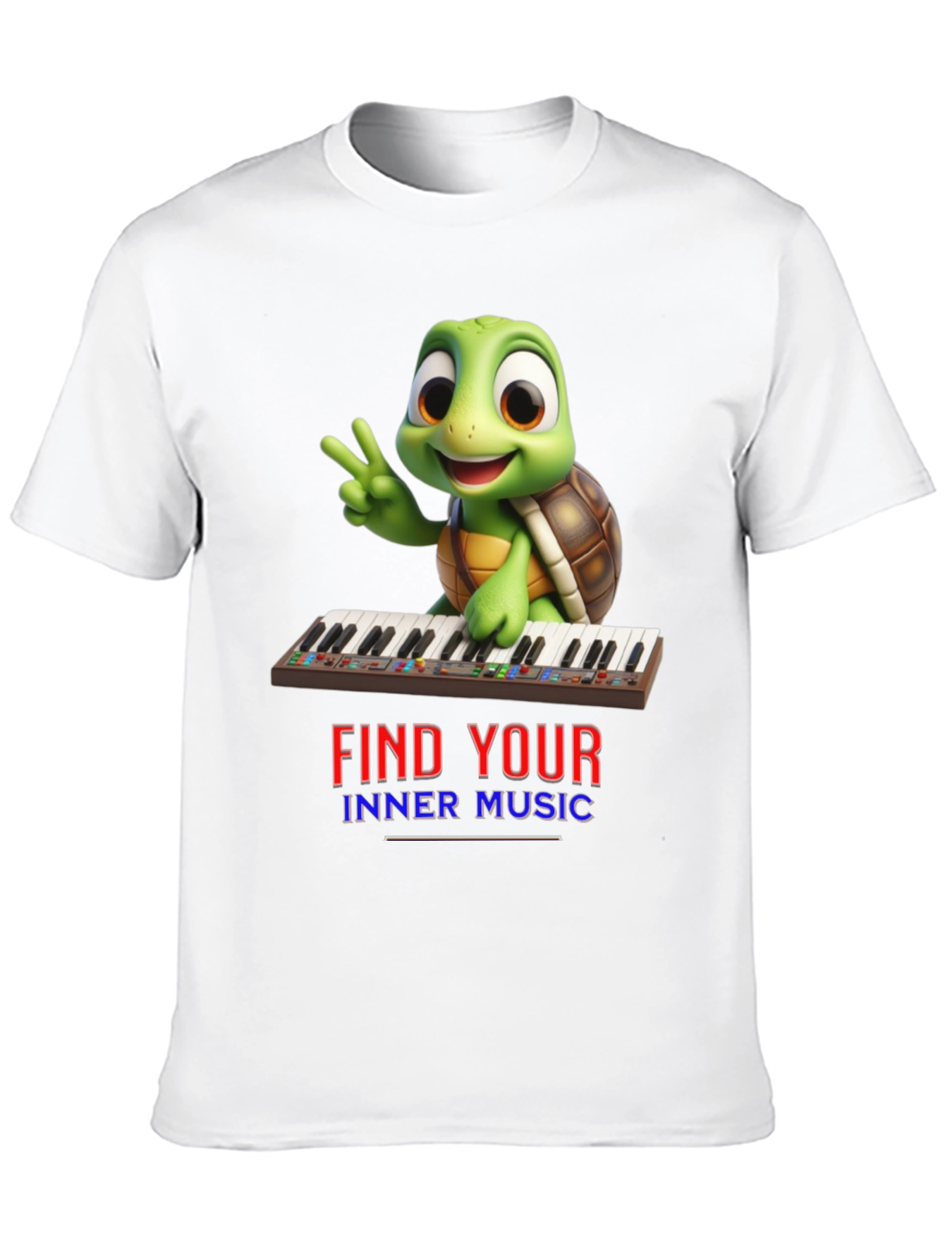 Black Turtle Find Your Inner Music Black T-Shirt view 10