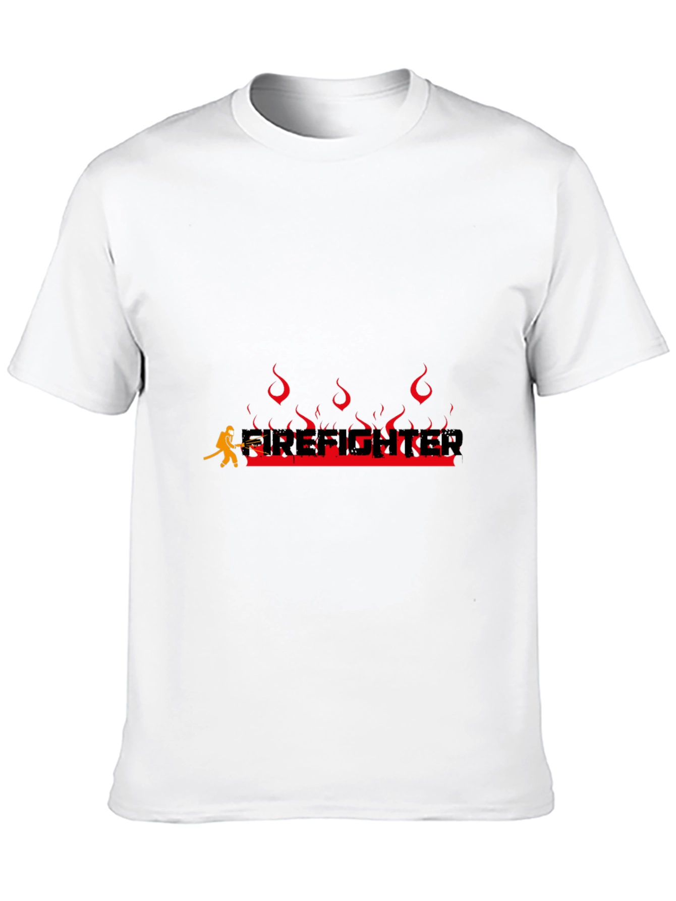 Black Firefighter T-Shirt - Bold Graphic Tee view 10