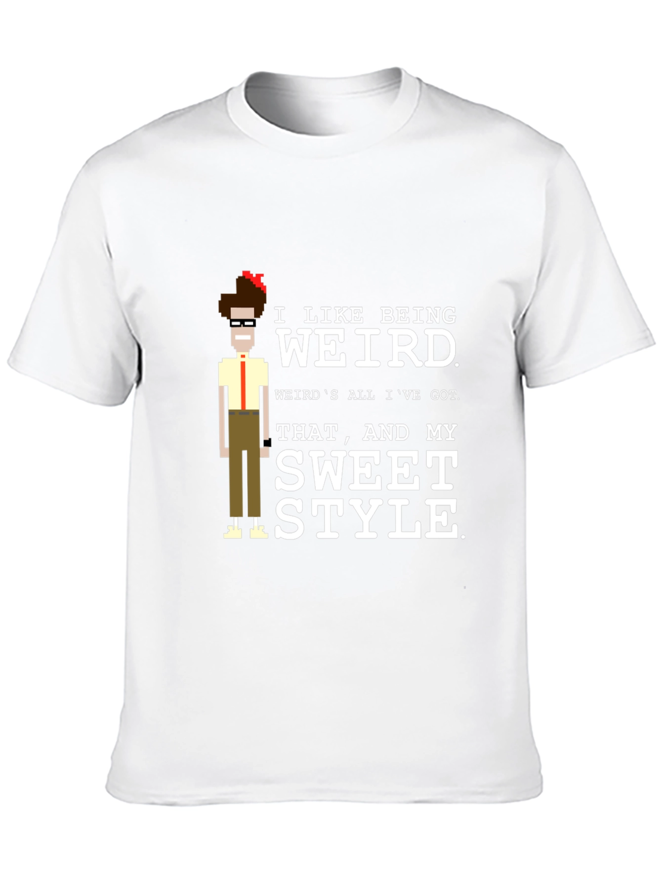 Black I Like Being Weird T-Shirt view 10