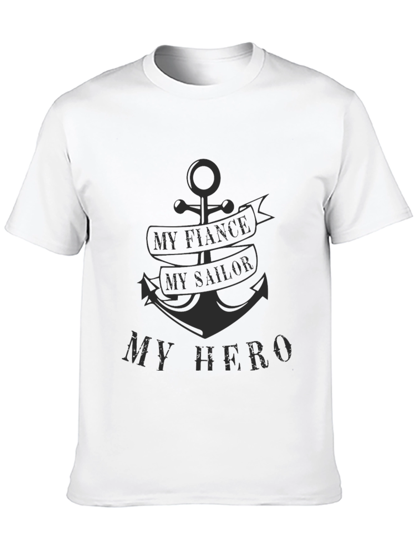 Black My Fiance, My Sailor, My Hero Graphic T-Shirt view 10