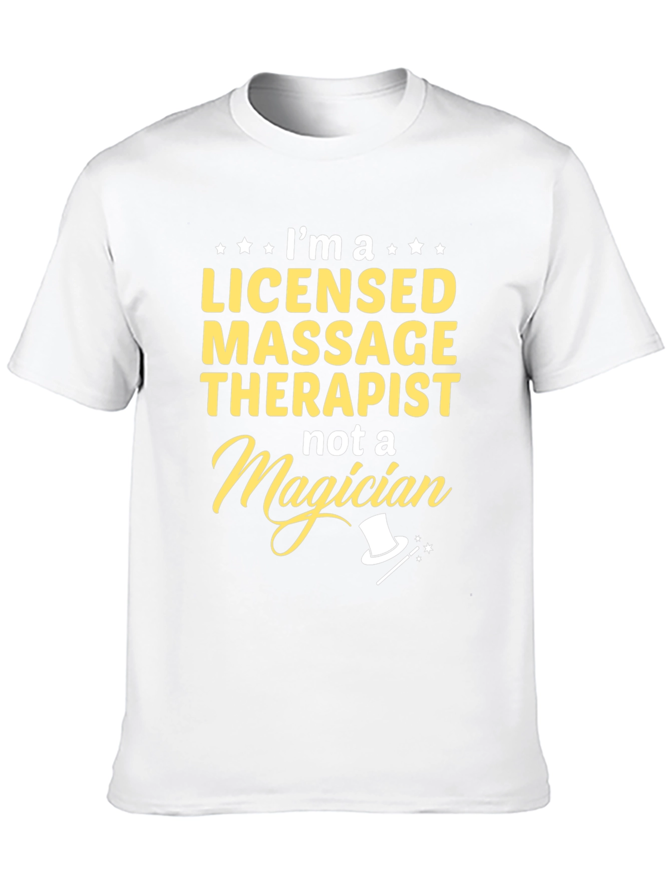 Black Licensed Massage Therapist Funny T-Shirt view 10