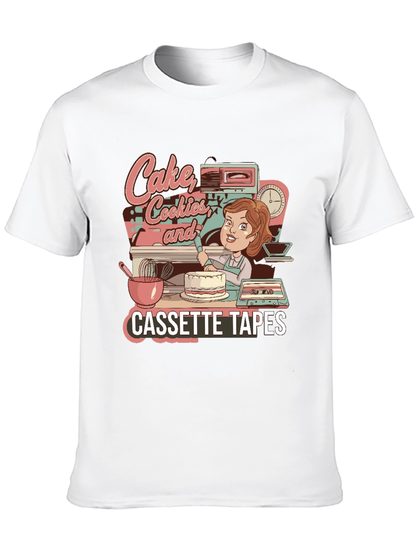 Black Cake, Cookies & Cassette Tapes Graphic Tee view 10