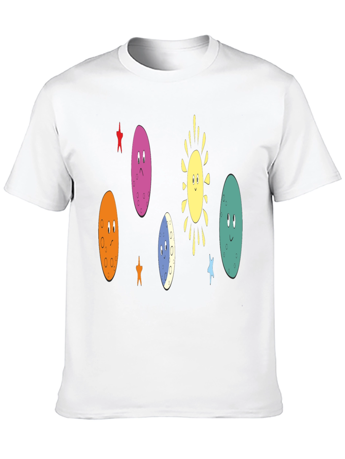 Black Cartoon Planet Crew Black T-Shirt view 10