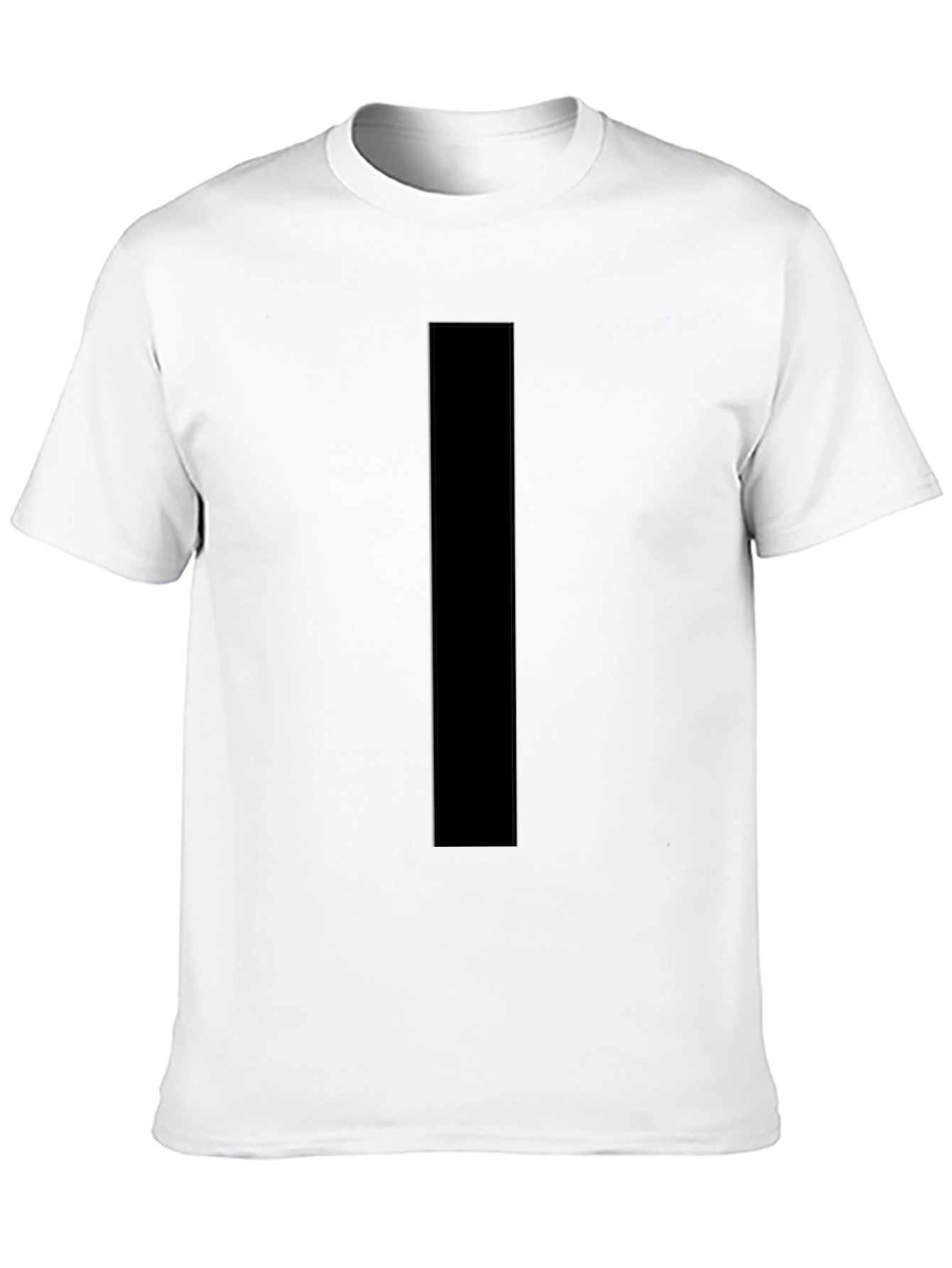 Black Men's Casual Black T-Shirt view 10