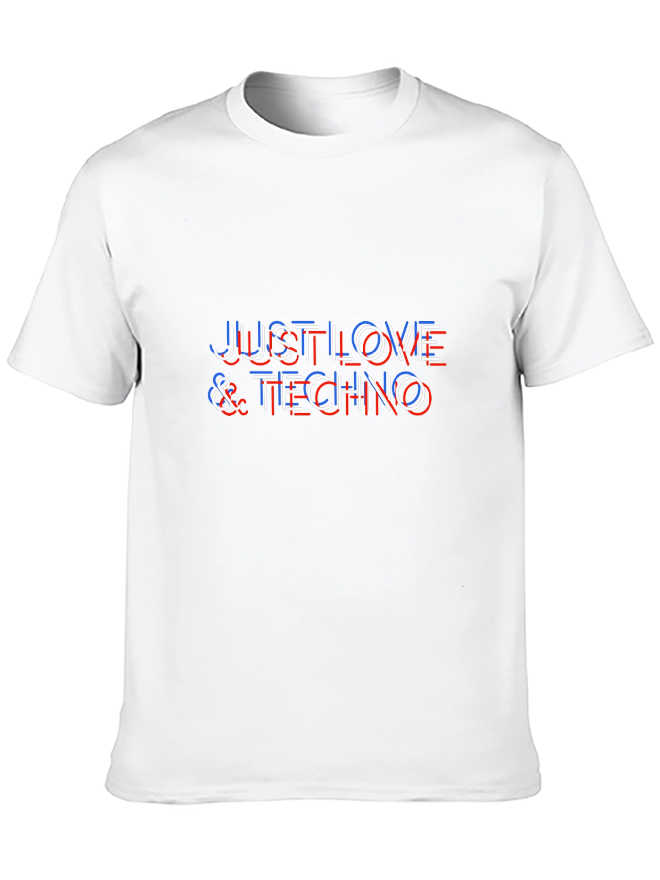 Black Just Love & Techno Graphic Tee - Stylish Music T-Shirt view 10