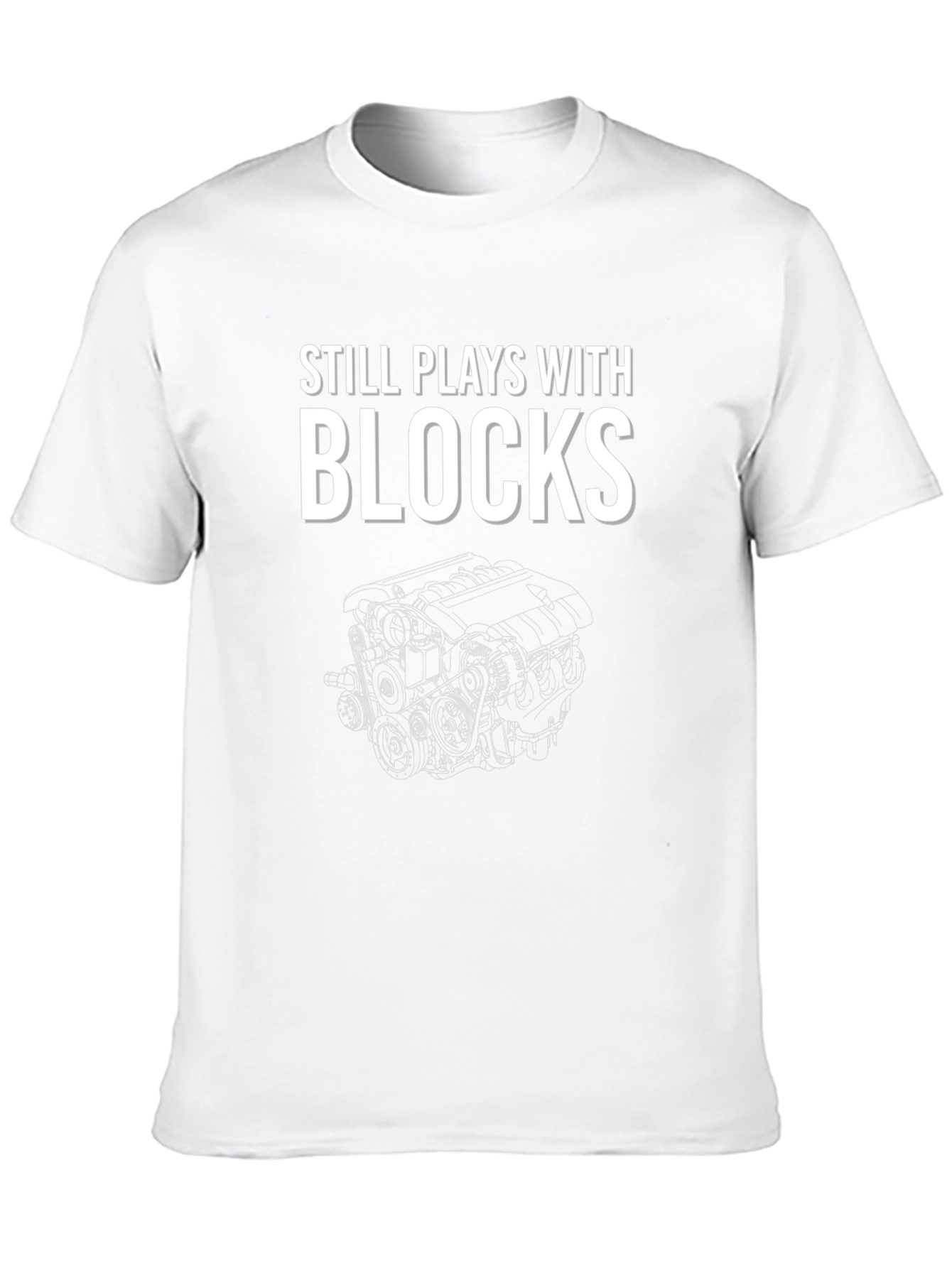 Black Still Plays With Blocks Graphic Tee view 10