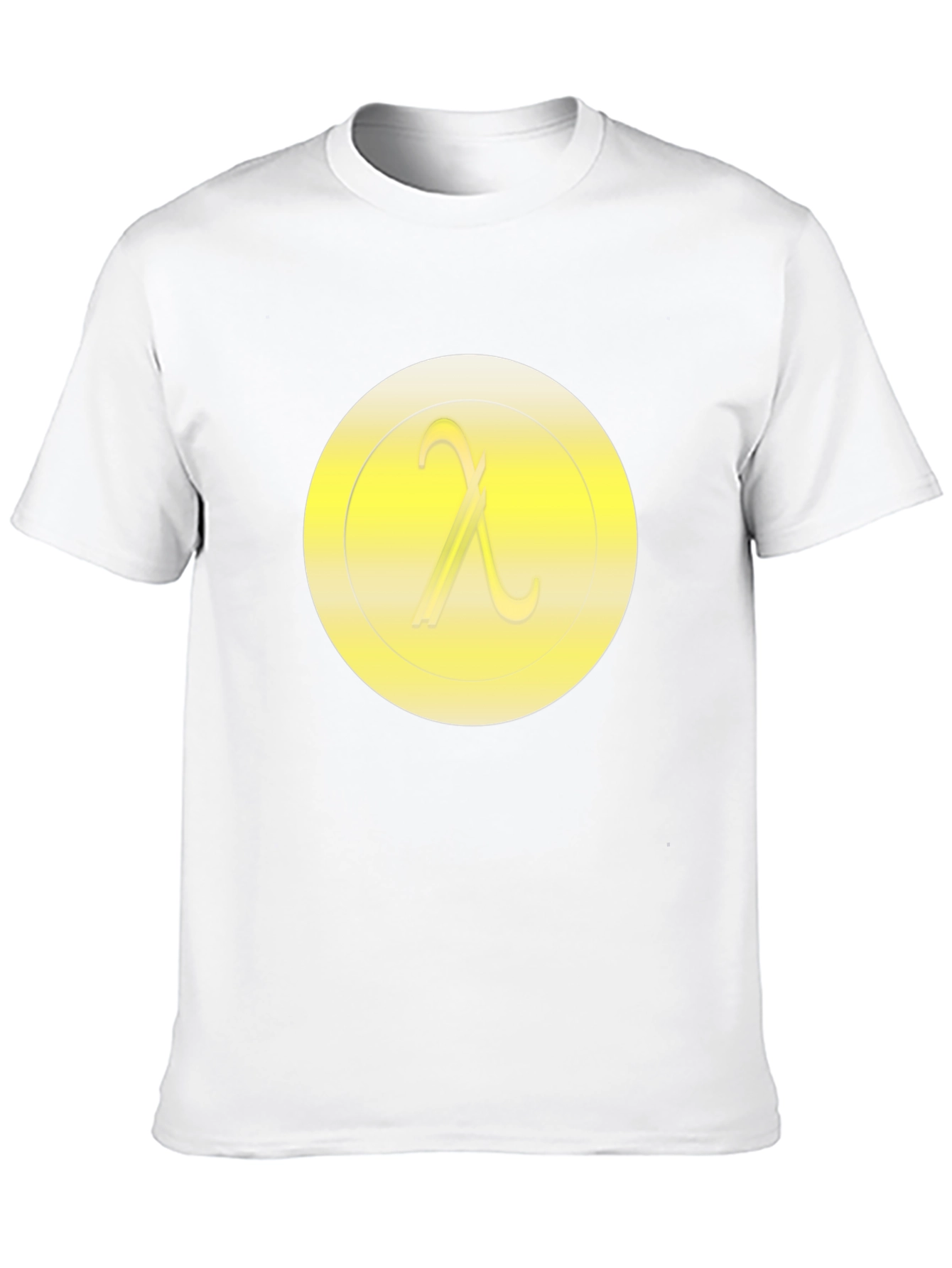 Black Lambda Symbol T-Shirt - Minimalist Design view 10