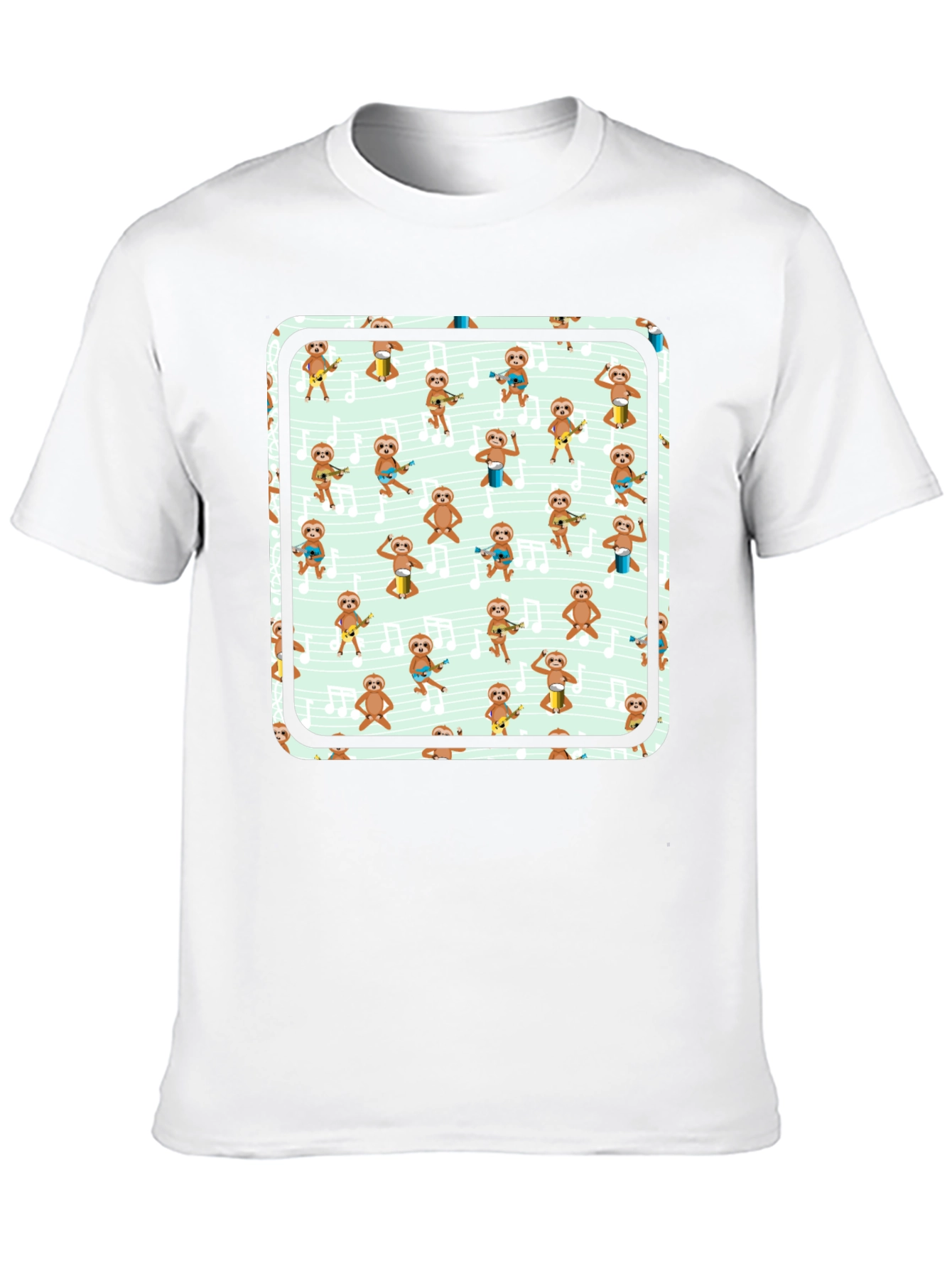 Black Sloth Band T-Shirt - Black view 10