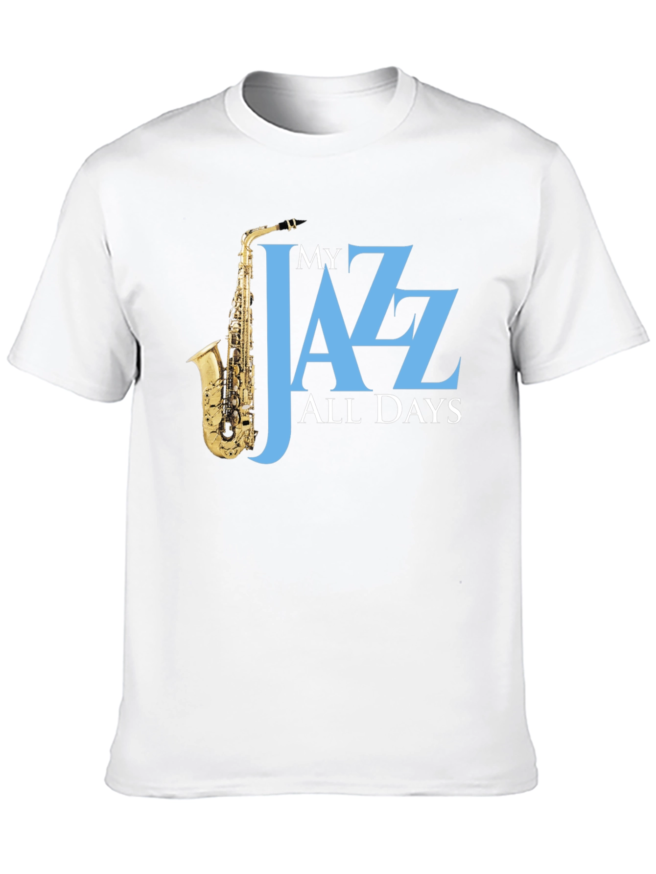 Black My Jazz All Days T-Shirt - Saxophone Player Tee view 10