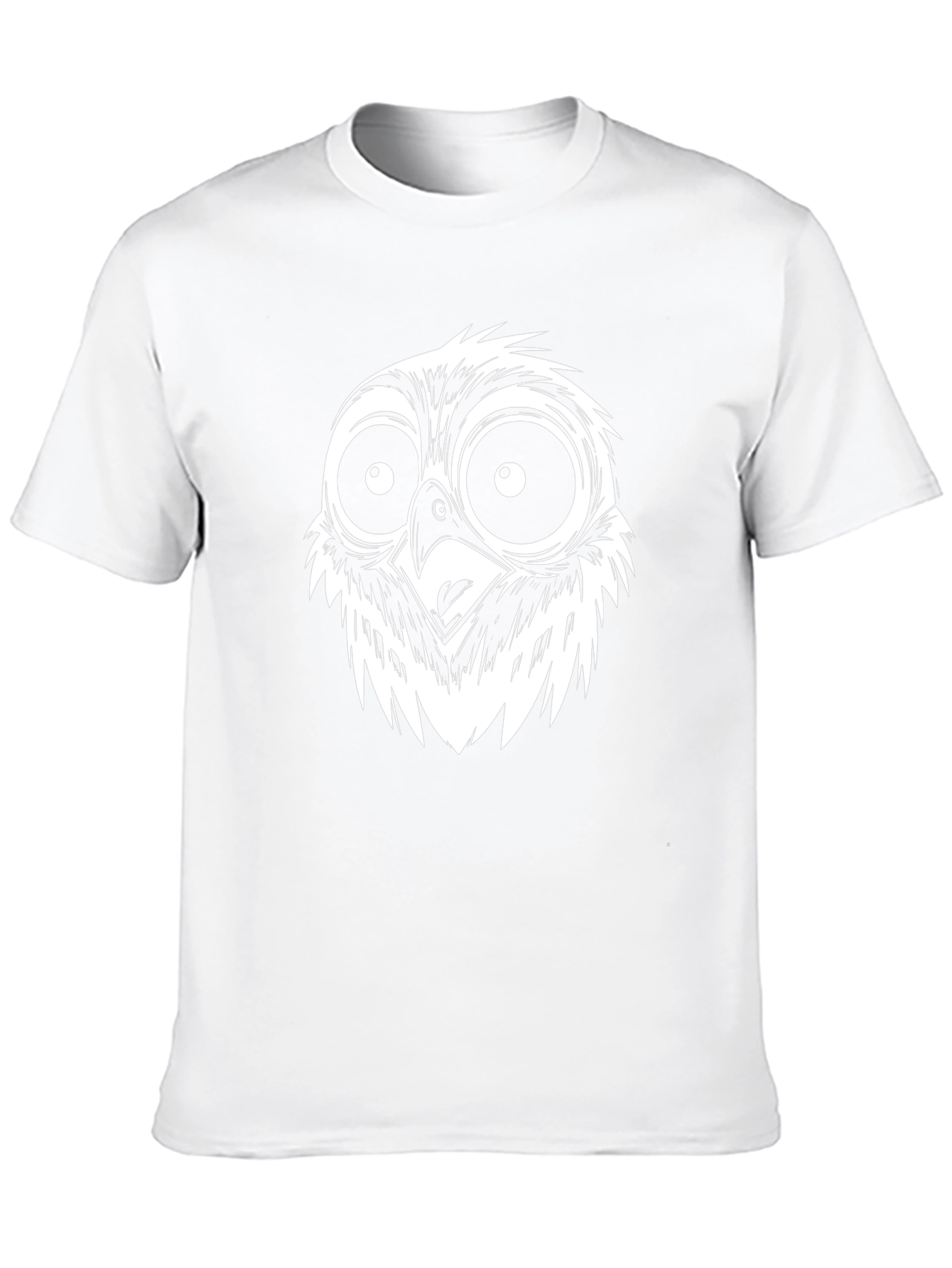 Black Owl Face Graphic T-Shirt - Cool & Quirky view 10