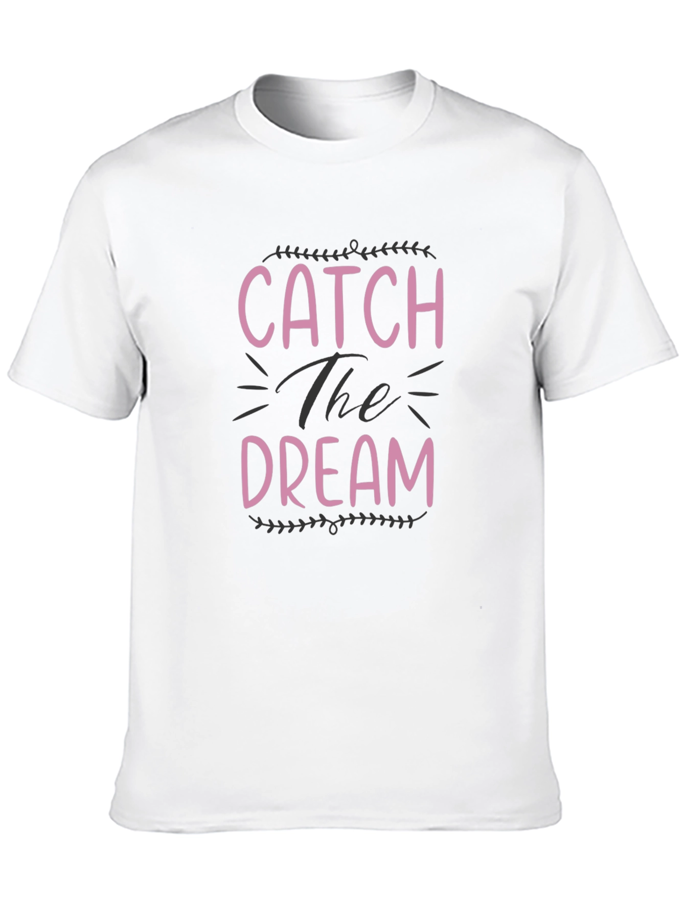 Black Catch The Dream Graphic Tee - Stylish Unisex T-Shirt view 10