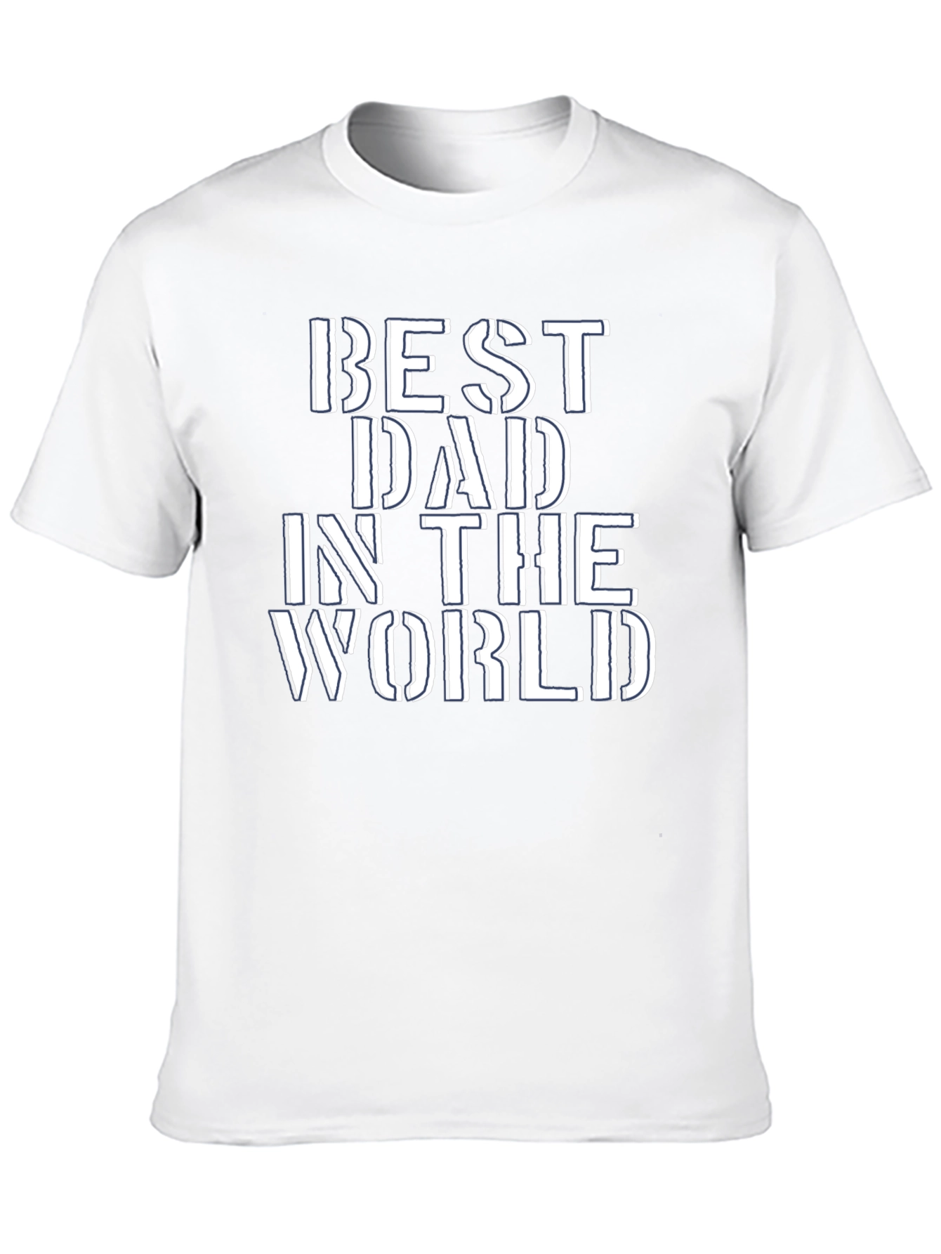 Black Best Dad in the World Graphic Tee - Black view 10