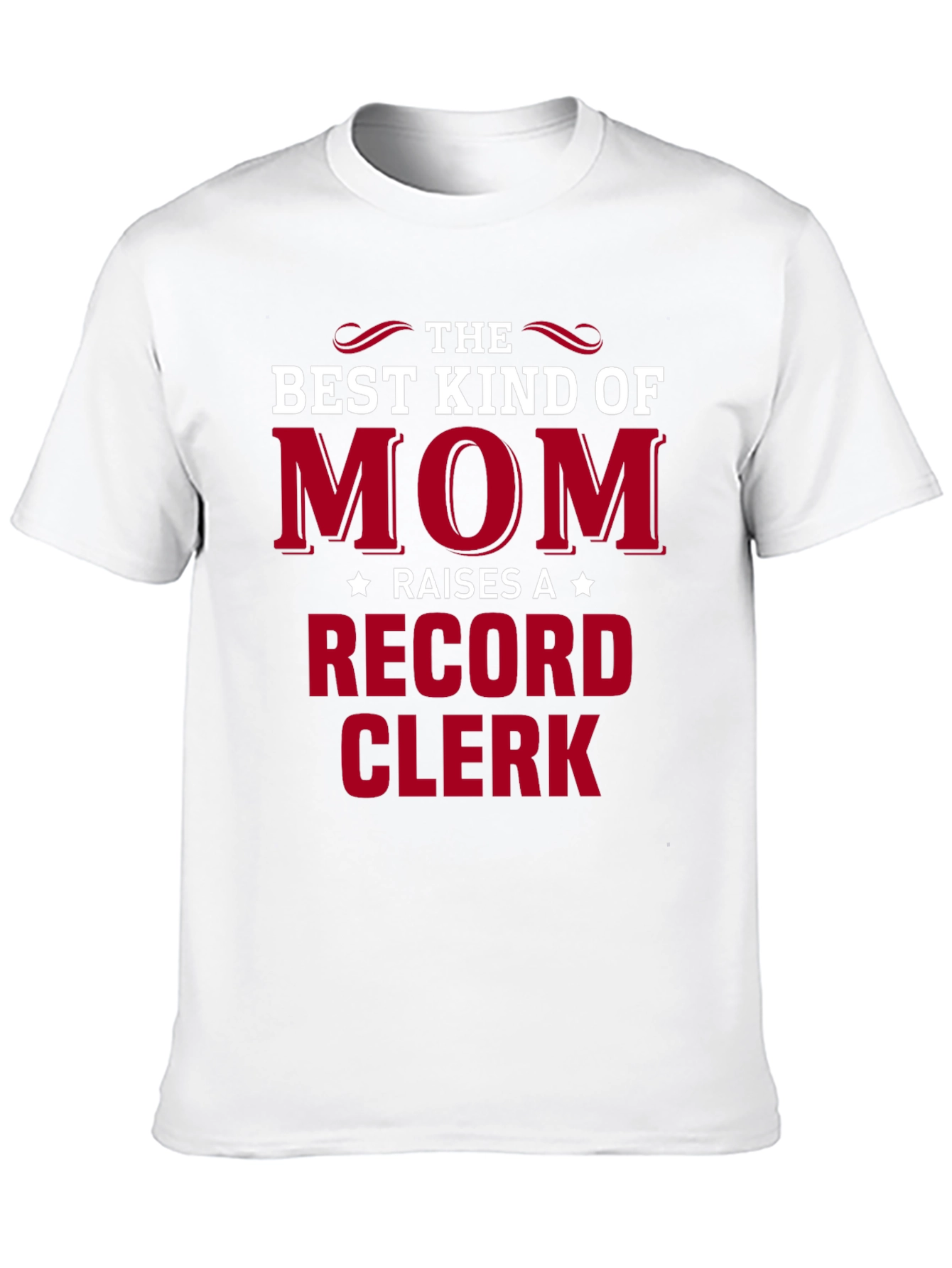 Black Best Kind of Mom Raises a Record Clerk T-Shirt view 10