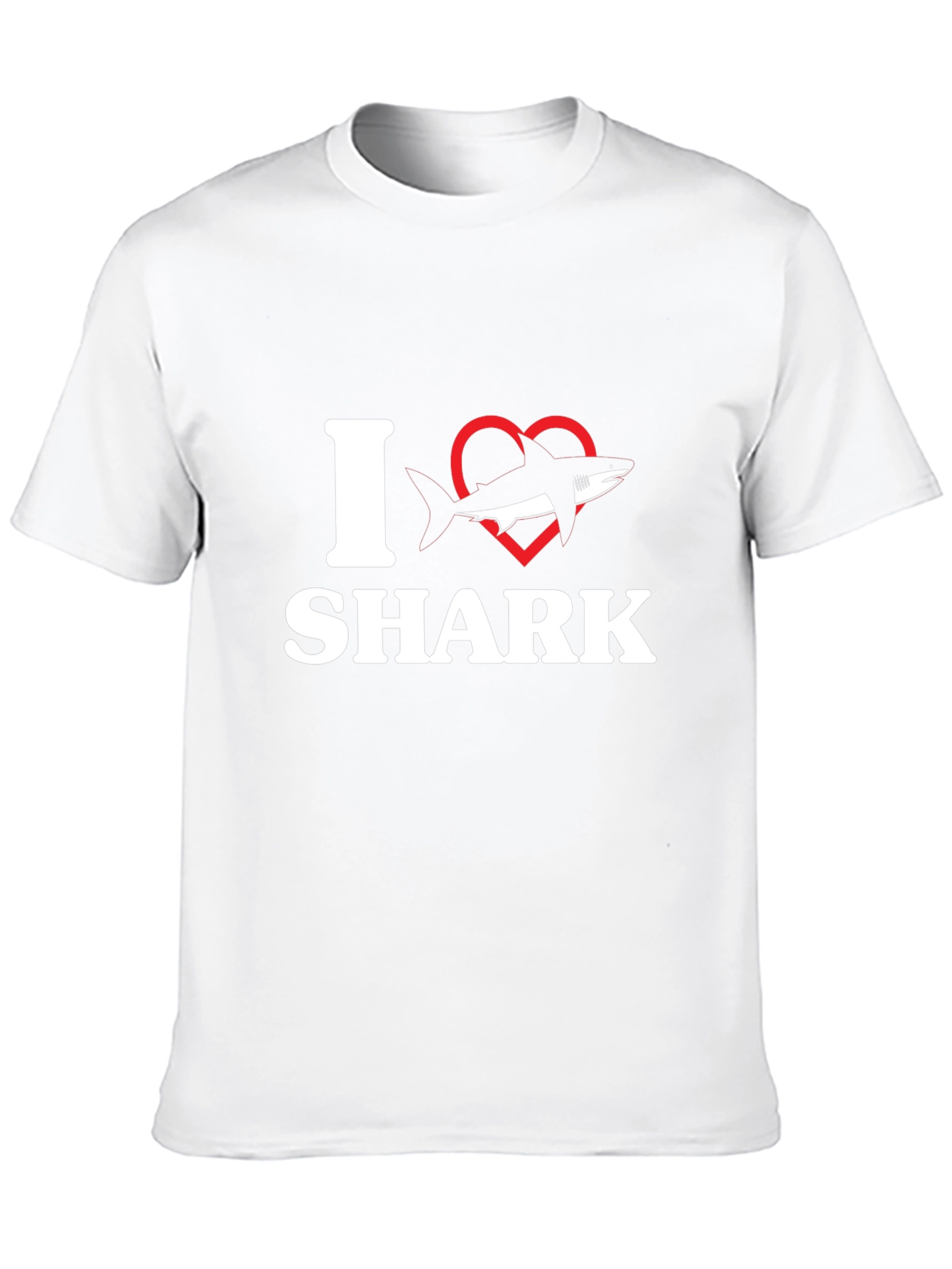 Black I Love Sharks T-Shirt - Black view 10