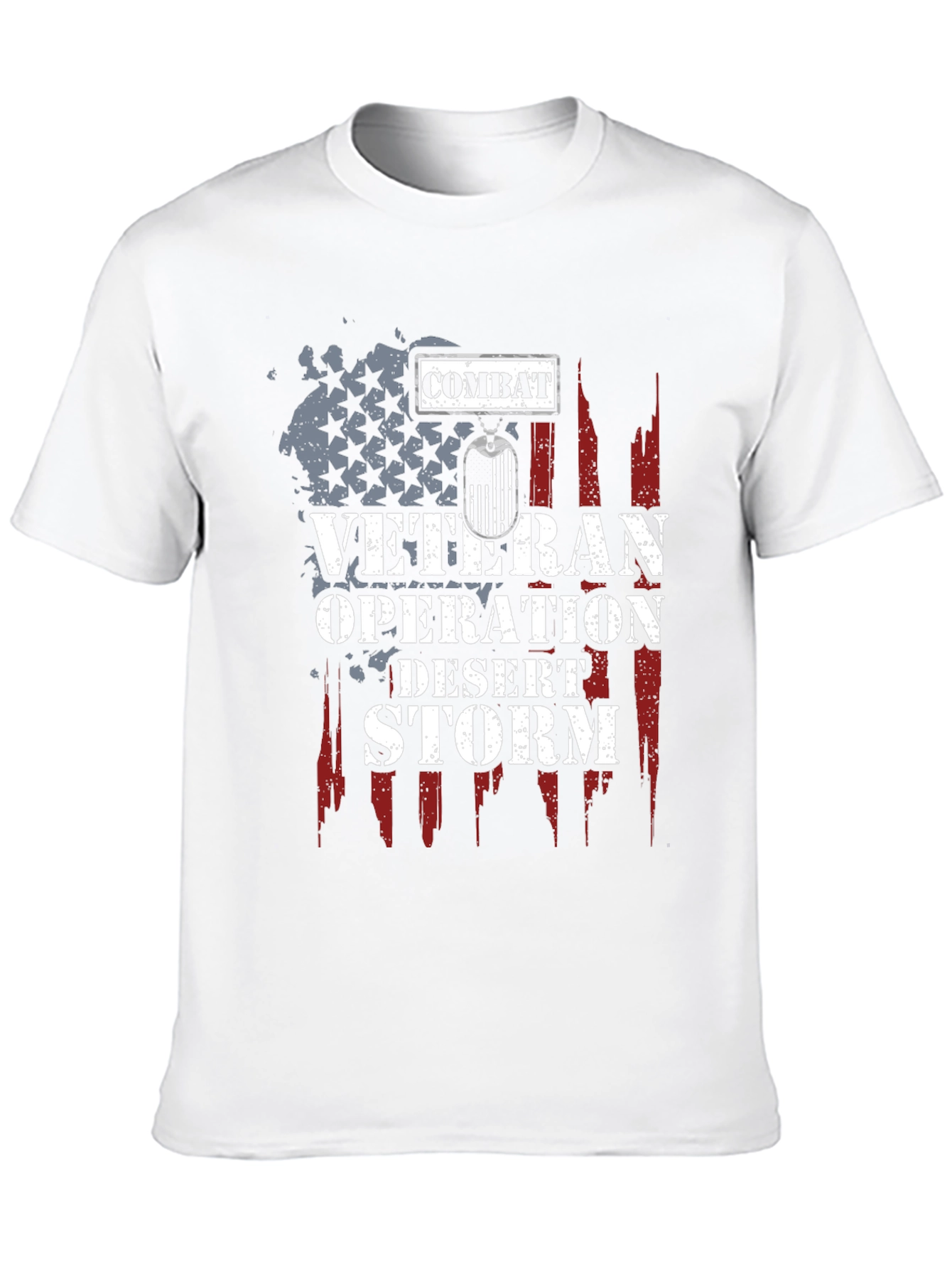 Black Combat Veteran Operation Desert Storm T-Shirt view 10