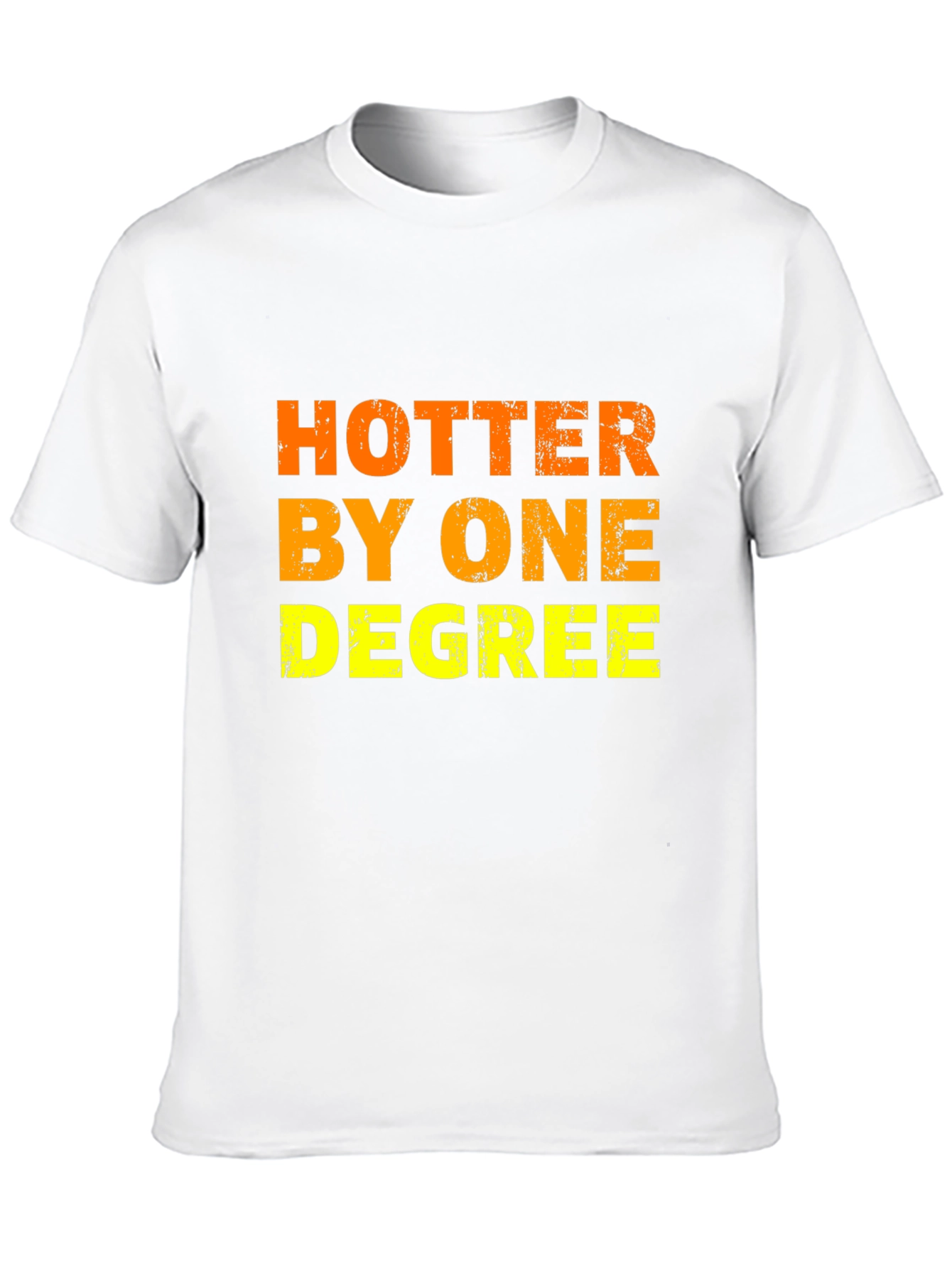 Black Hotter By One Degree Men's Black T-Shirt view 10
