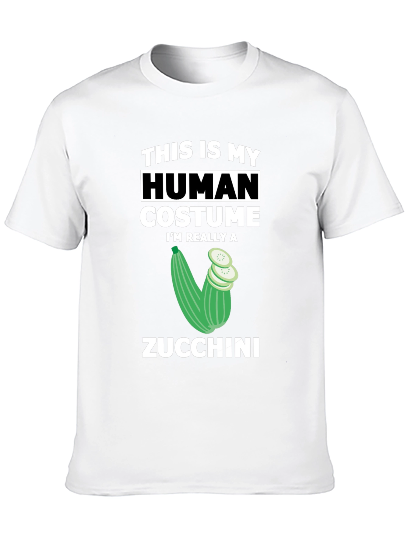 Zucchini Human Costume Funny T-Shirt - 10
