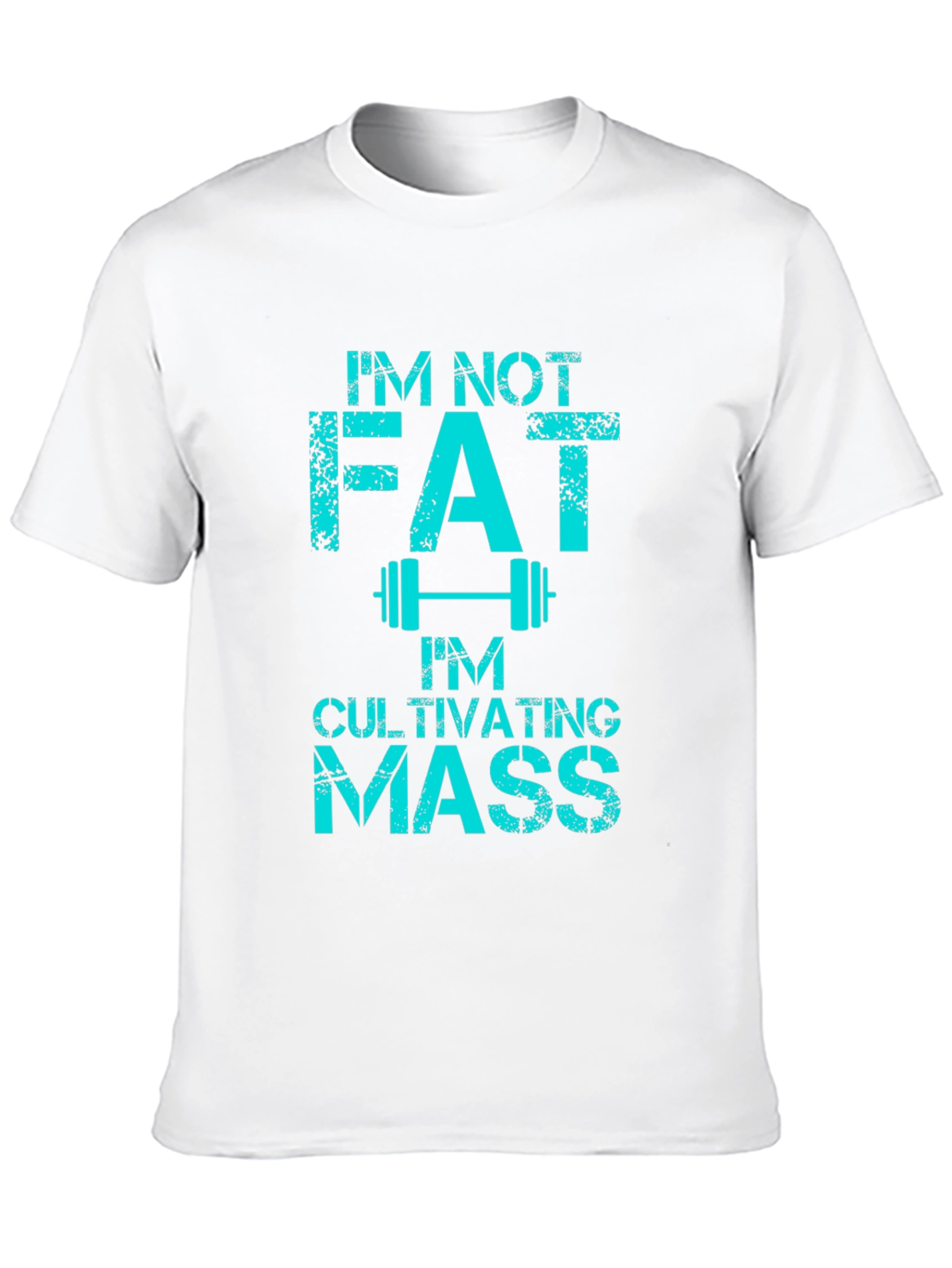 Black I'm Not Fat Cultivating Mass Graphic Tee view 10