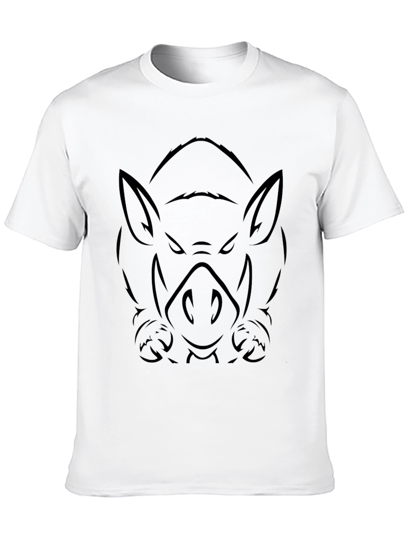 Black Men's Black Boar Graphic Tee view 10