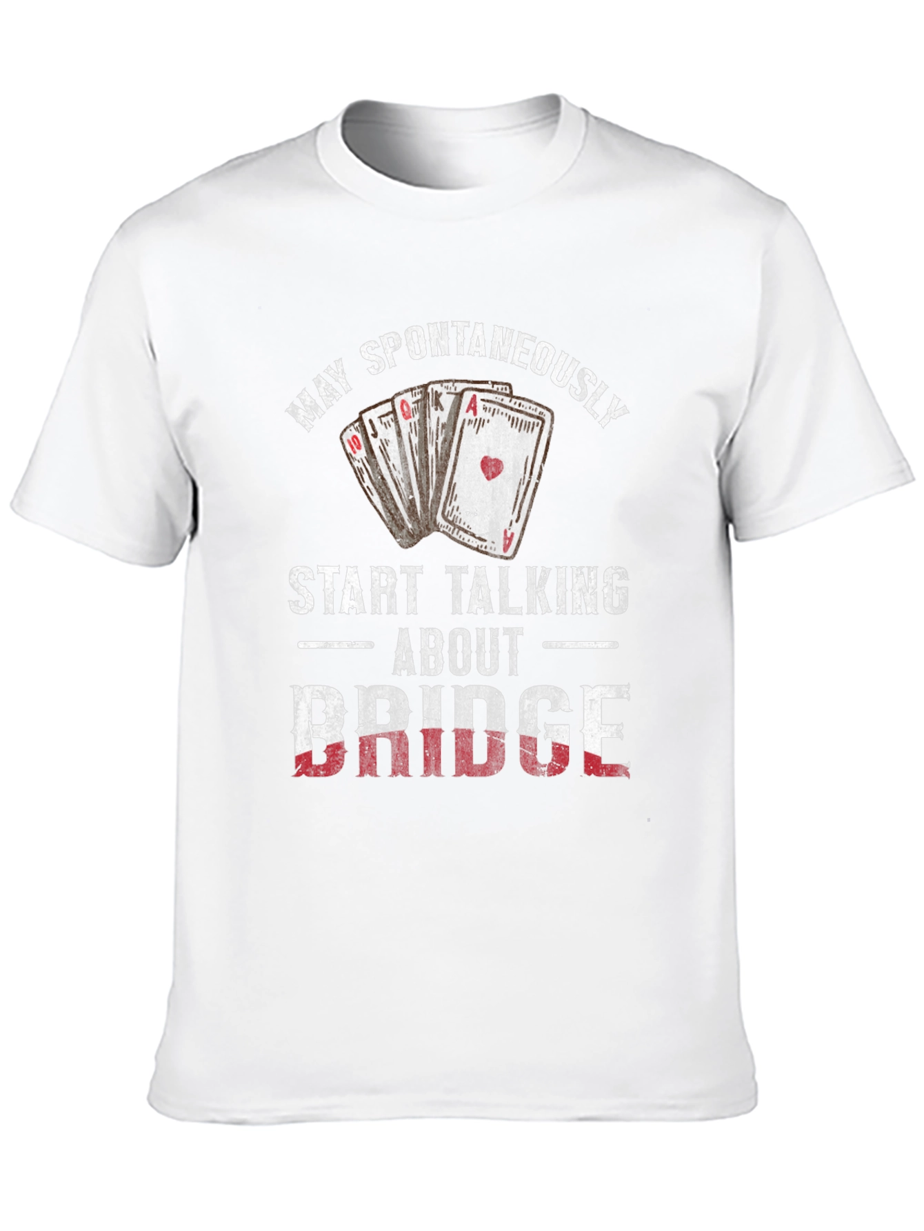 Black Bridge Humor T-Shirt: May Spontaneously Start Talking view 10