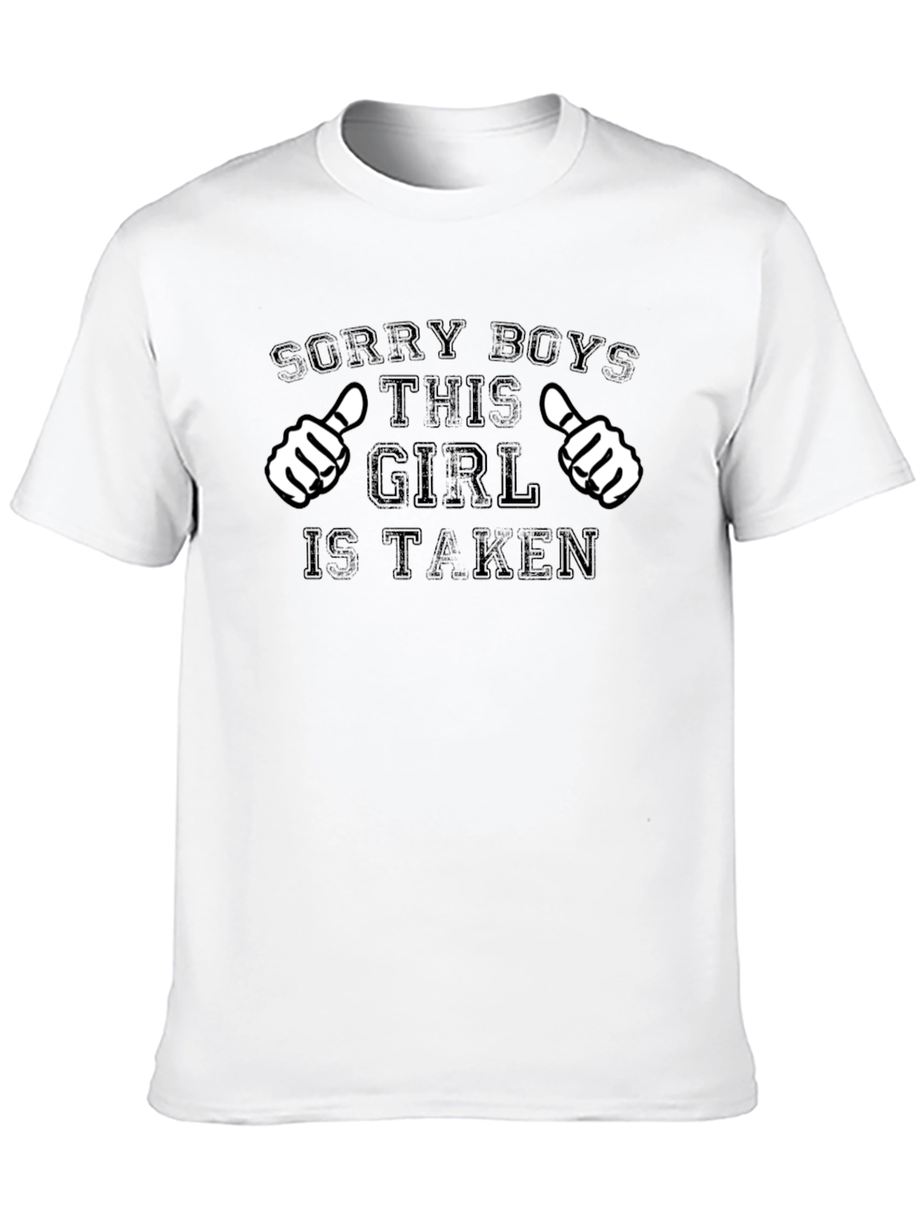 Black Sorry Boys This Girl Is Taken Black T-Shirt view 10