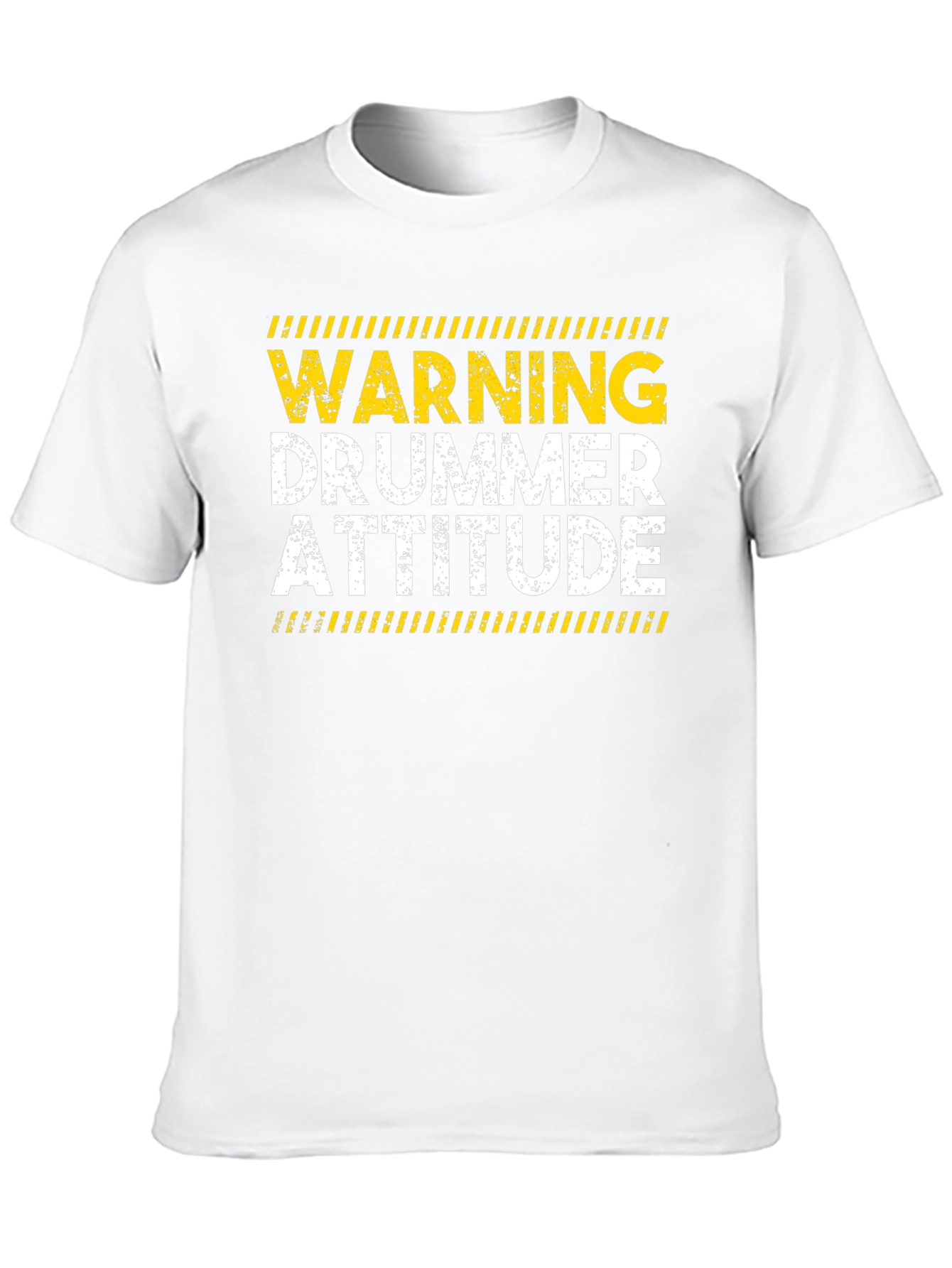 Black Warning Drummer Attitude T-Shirt view 10