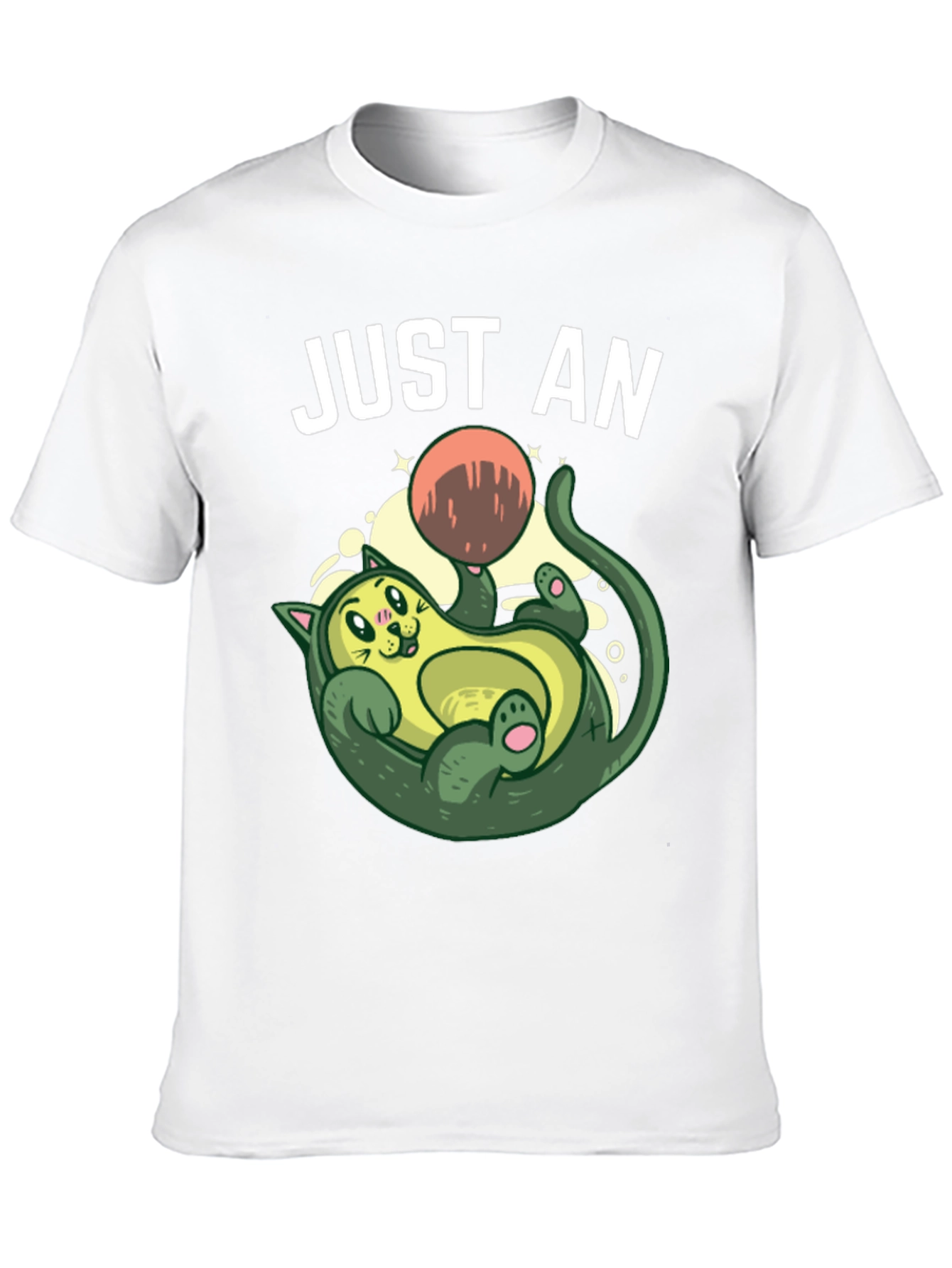 Black Avocado Cat T-Shirt - Funny Graphic Tee view 10