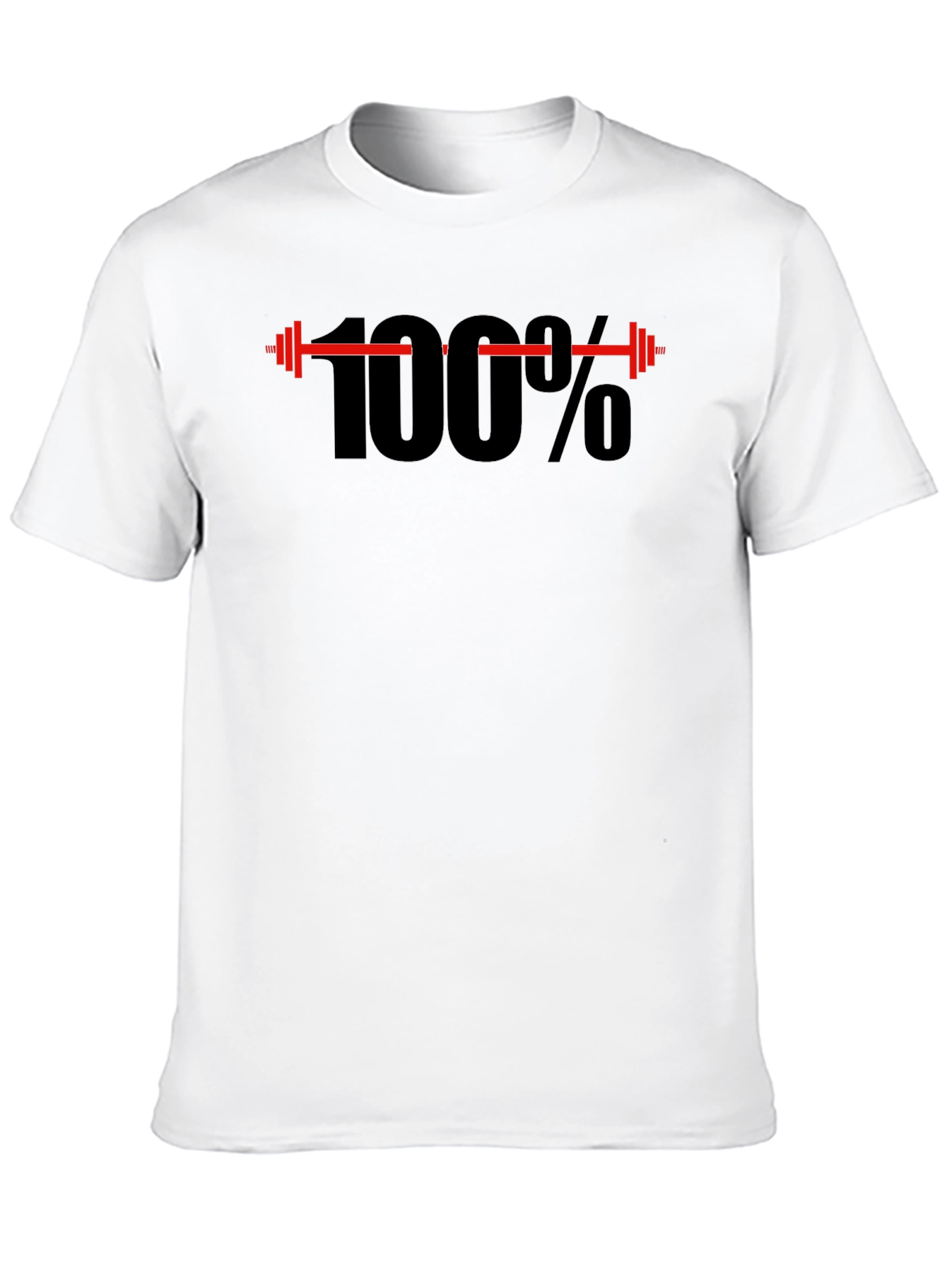Black 100% Workout Black T-Shirt view 10