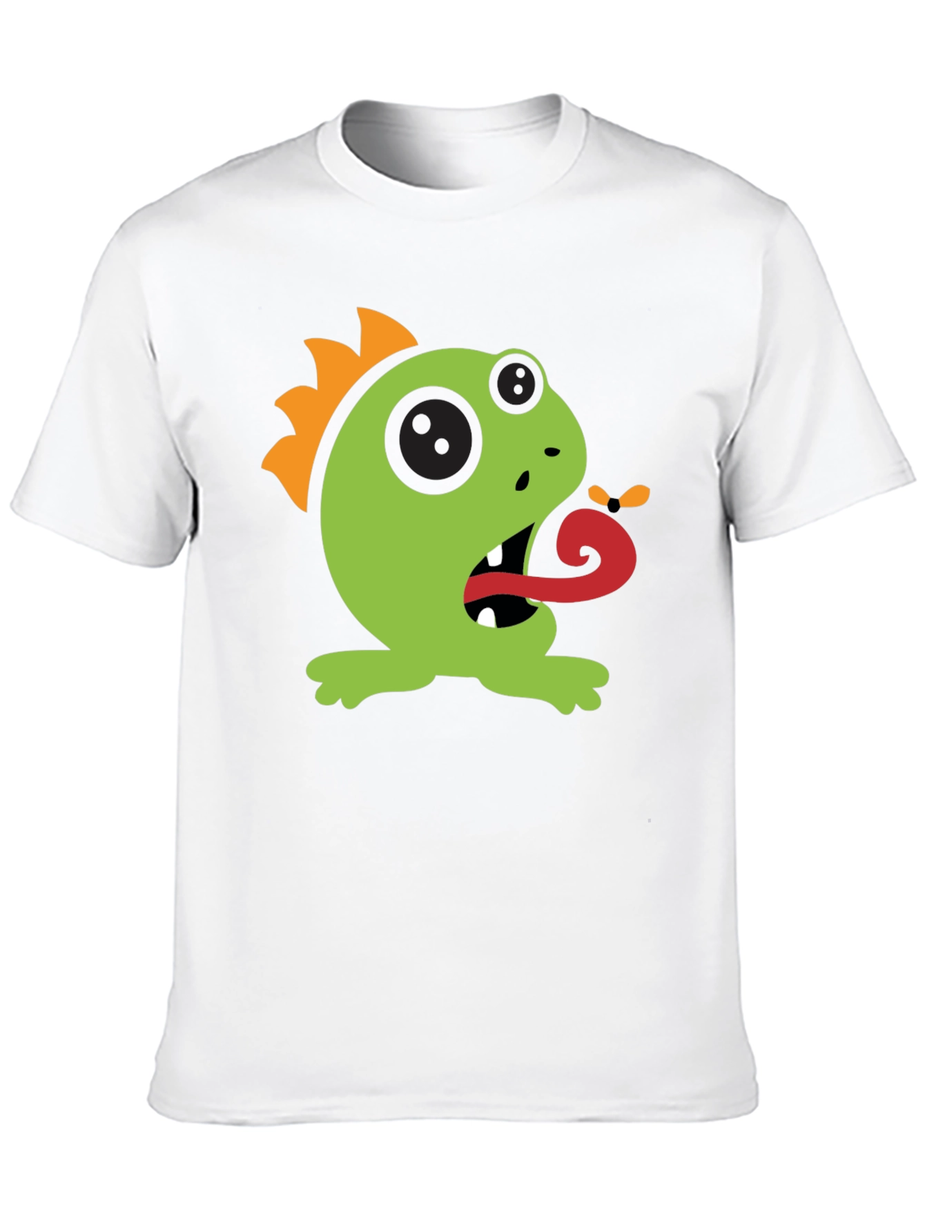 Black Cartoon Monster Graphic Tee - Black view 10