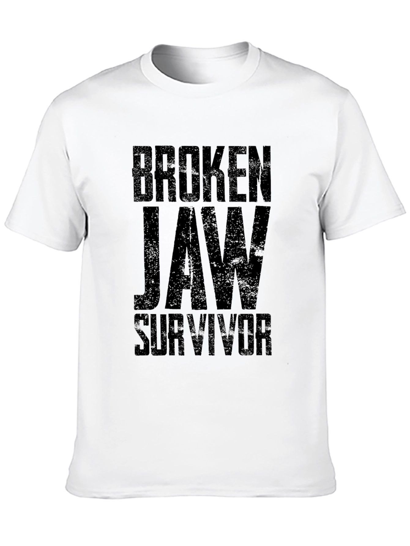 Black Broken Jaw Survivor Graphic Tee - Black Cotton Blend view 10