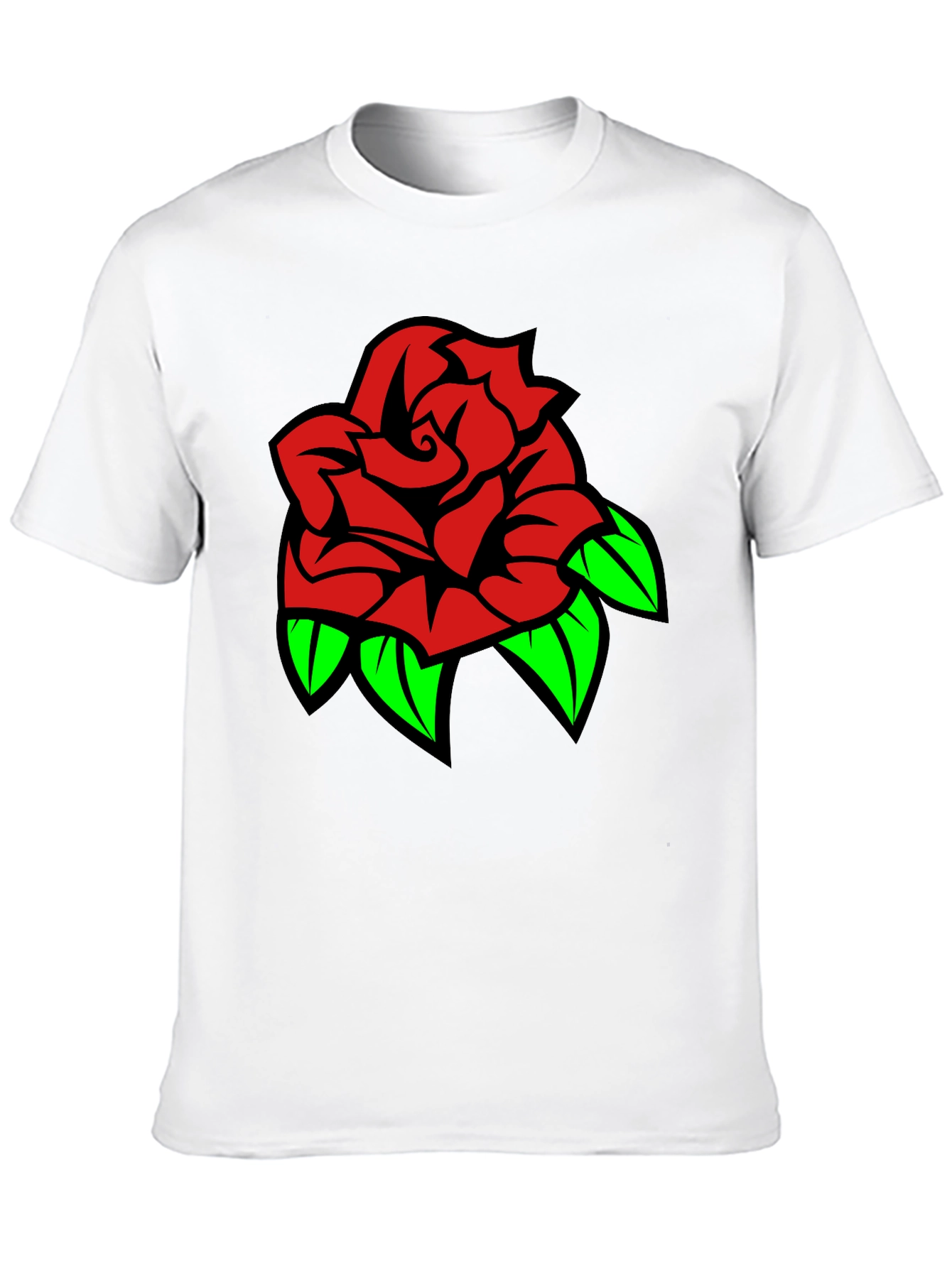 Black Rose Graphic Tee - Stylish Black T-Shirt view 10