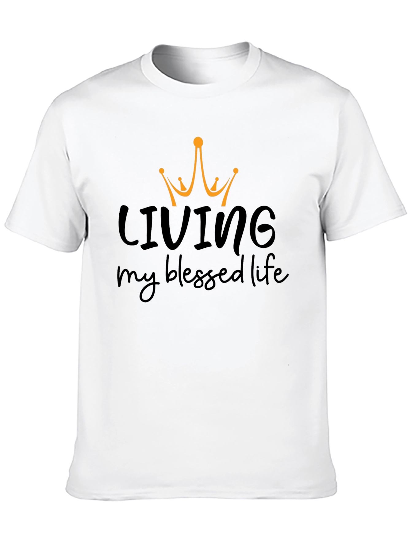 Black Living My Blessed Life Graphic Tee view 10