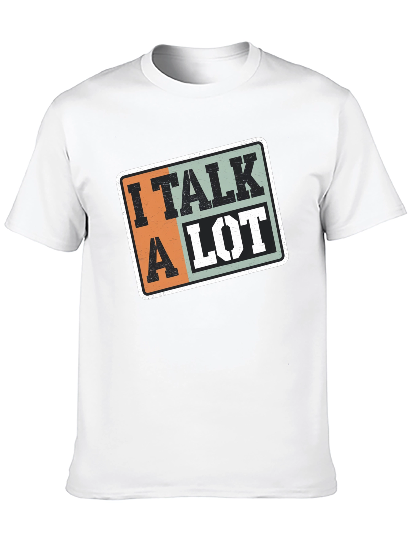 Black I Talk a Lot Graphic T-Shirt view 10