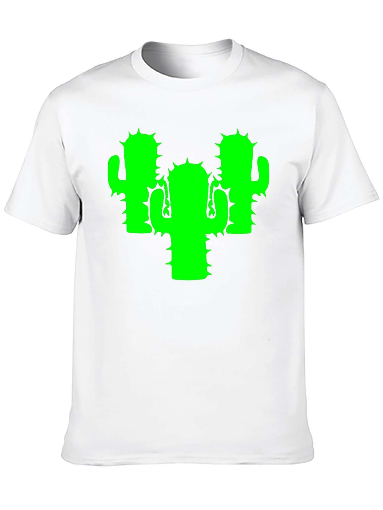 Black Cactus Graphic Tee - Black Cotton T-Shirt view 10