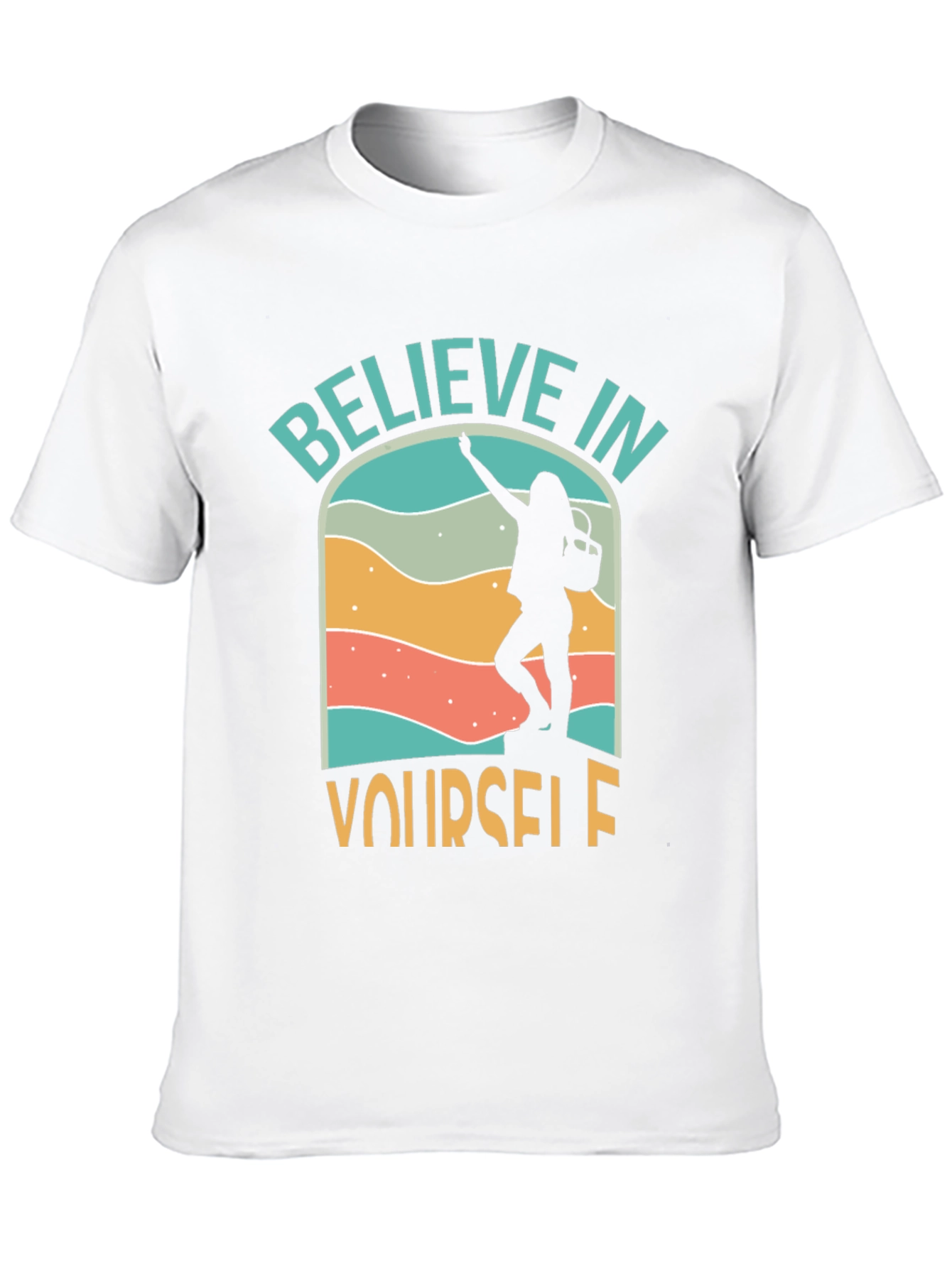 Black Believe in Yourself Graphic Tee - Adventure T-Shirt view 10