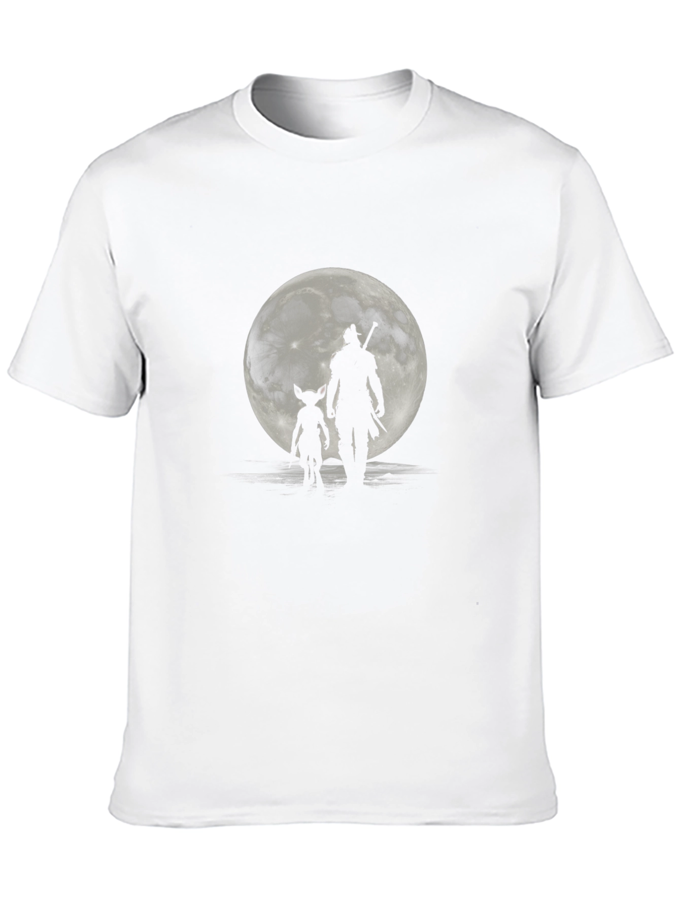 Black Moonlit Duo Black Graphic Tee view 10