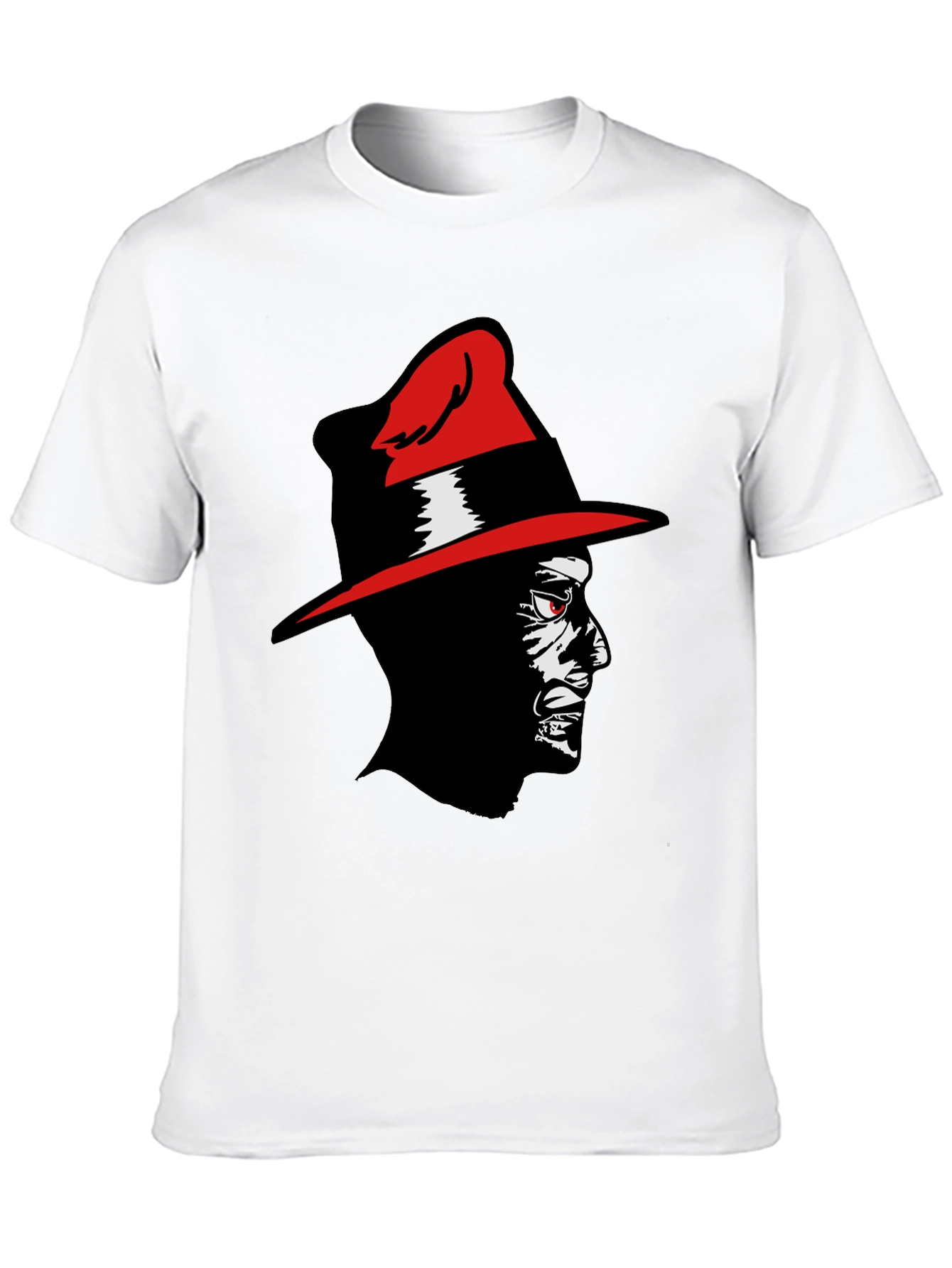 Black Red-Hat Man Graphic Tee view 10