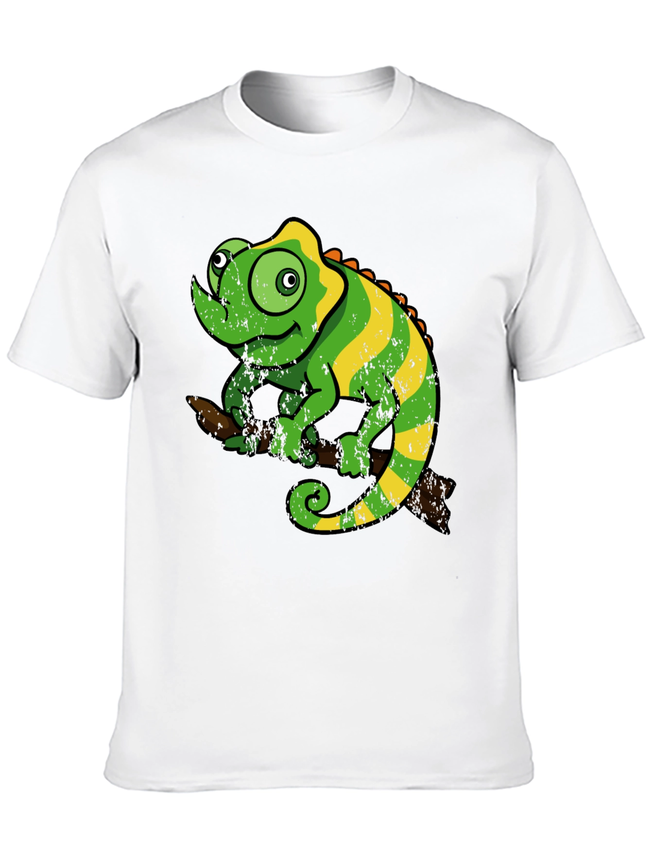 Black Chameleon Graphic Tee - Fun Reptile T-Shirt view 10