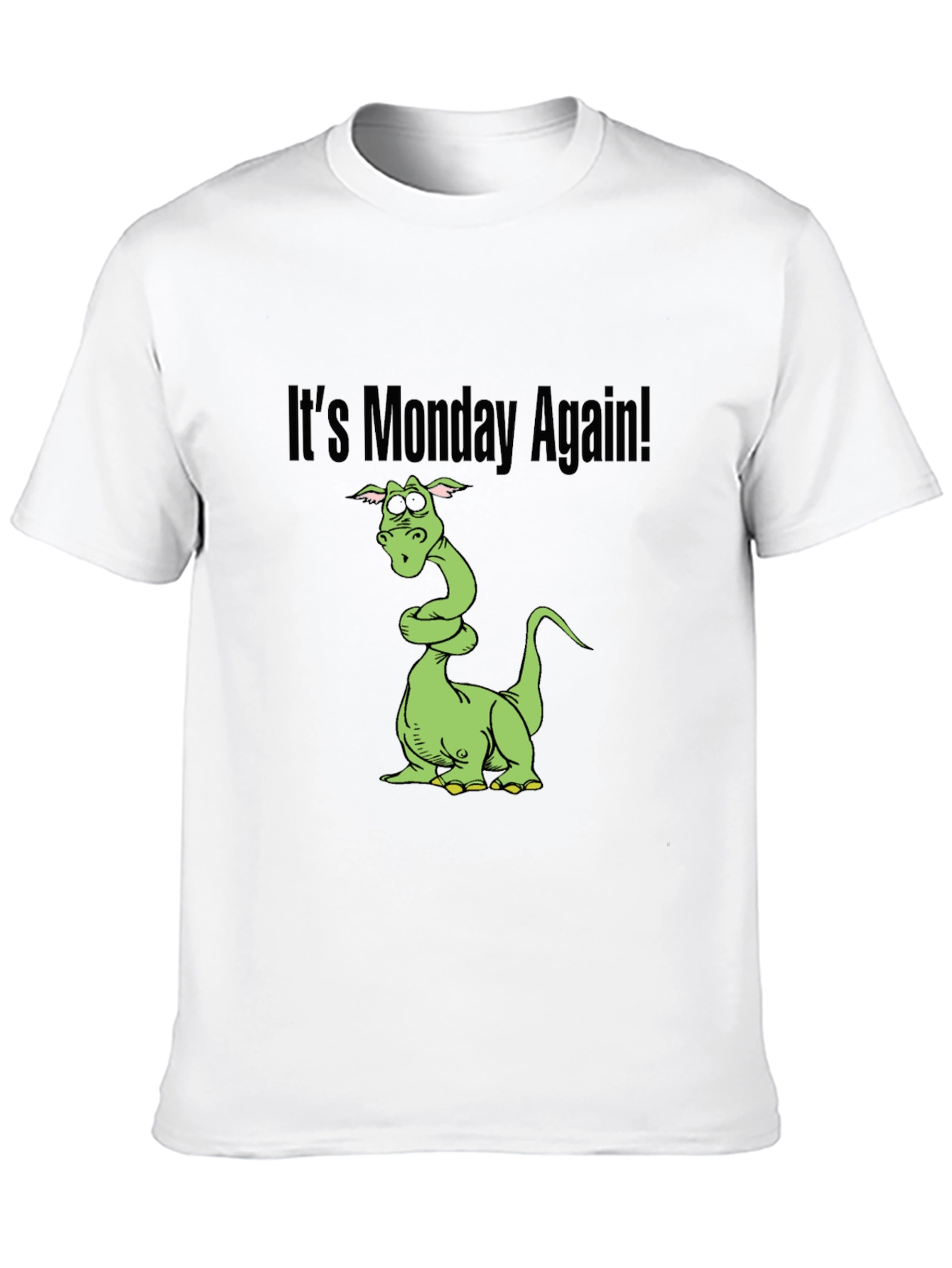 Black It's Monday Again Black T-Shirt view 10