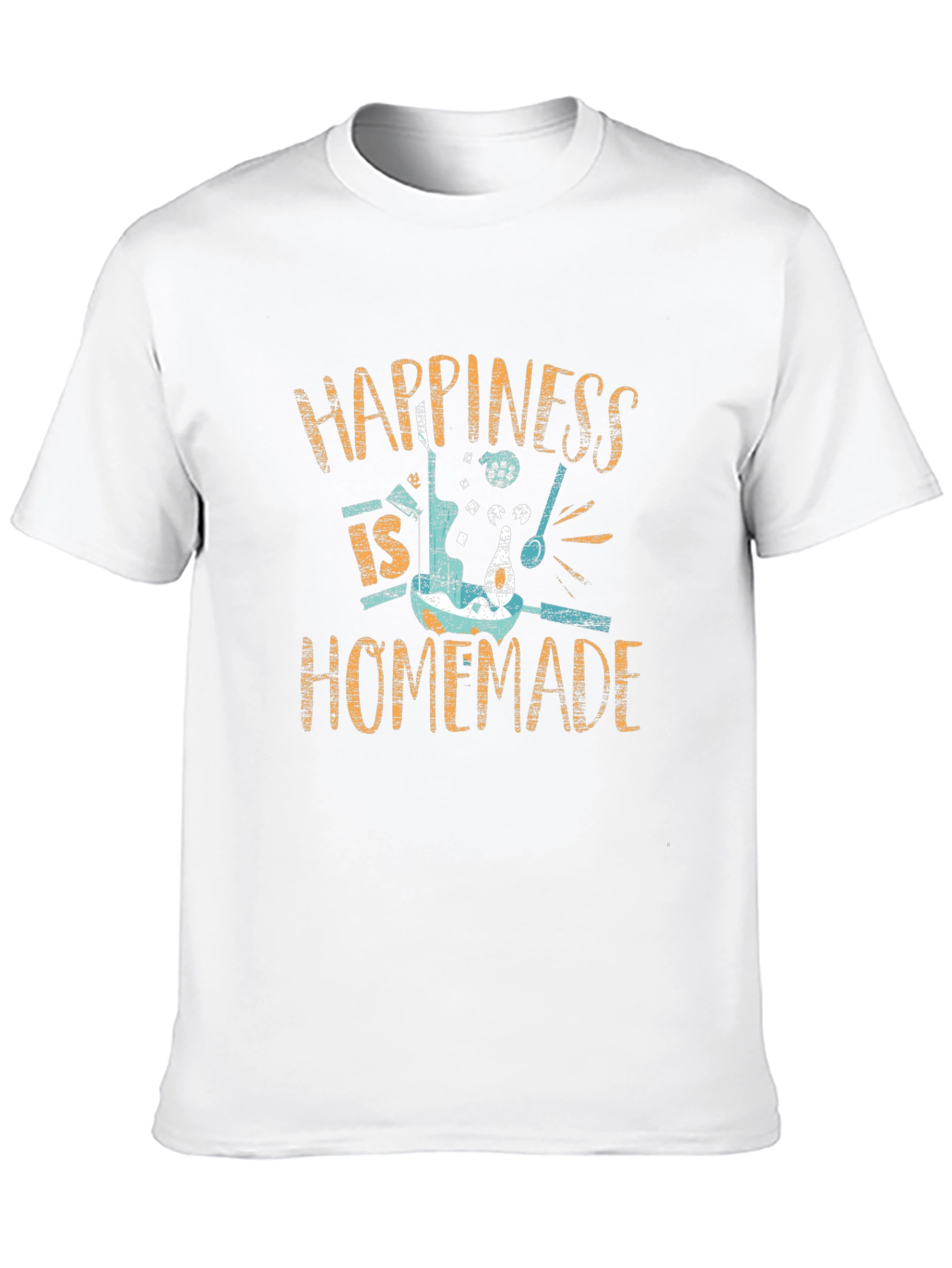 Black Happiness Is Homemade Black Graphic Tee view 10