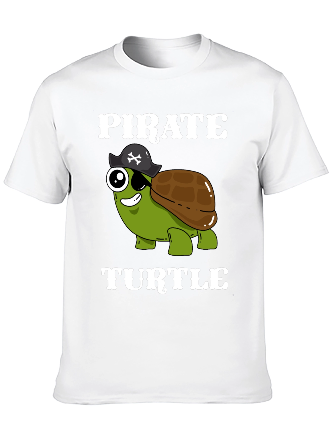 Black Pirate Turtle T-Shirt - Funny Cartoon Tee view 10