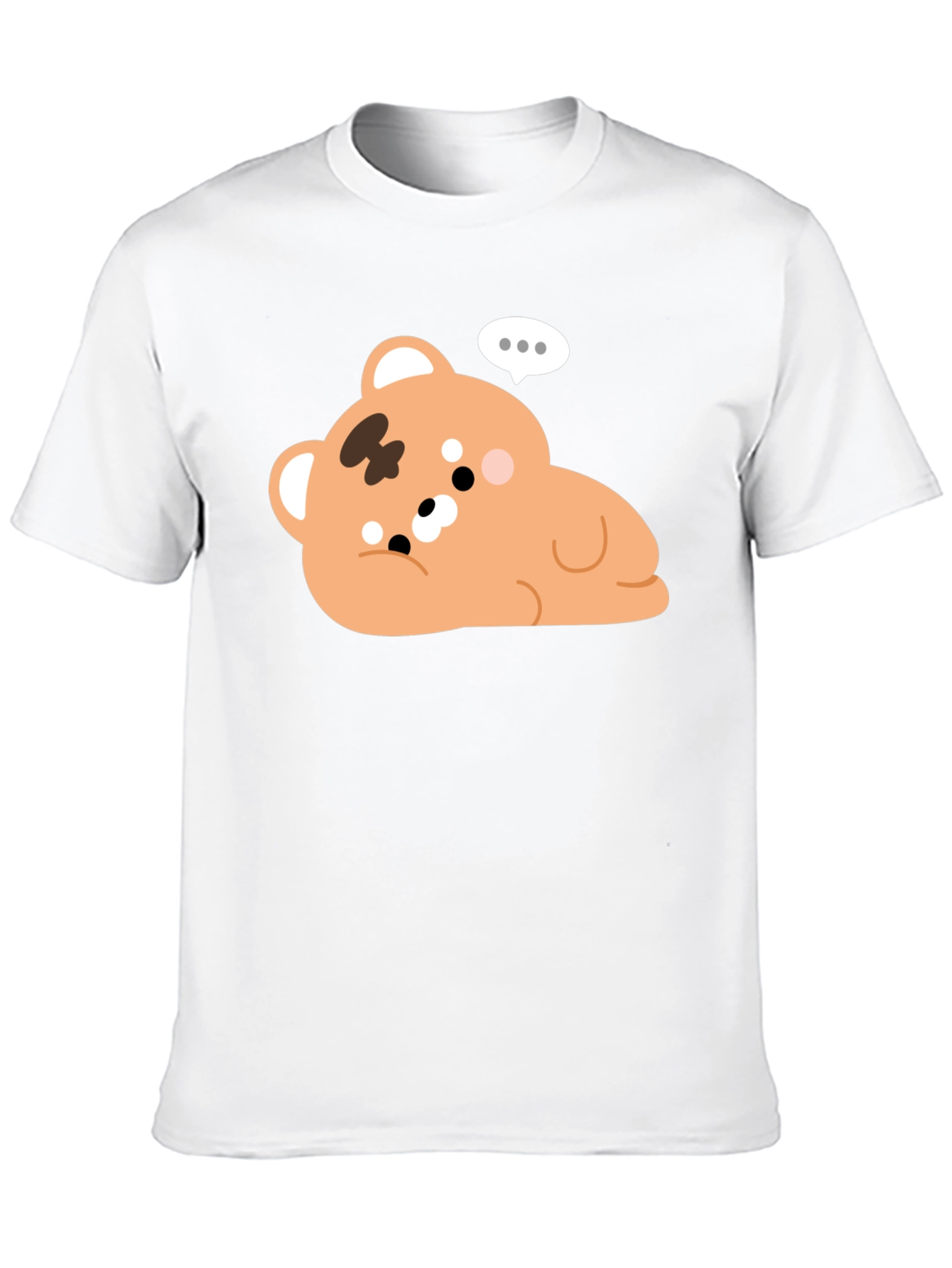 Black Cute Bear Graphic Black T-Shirt view 10