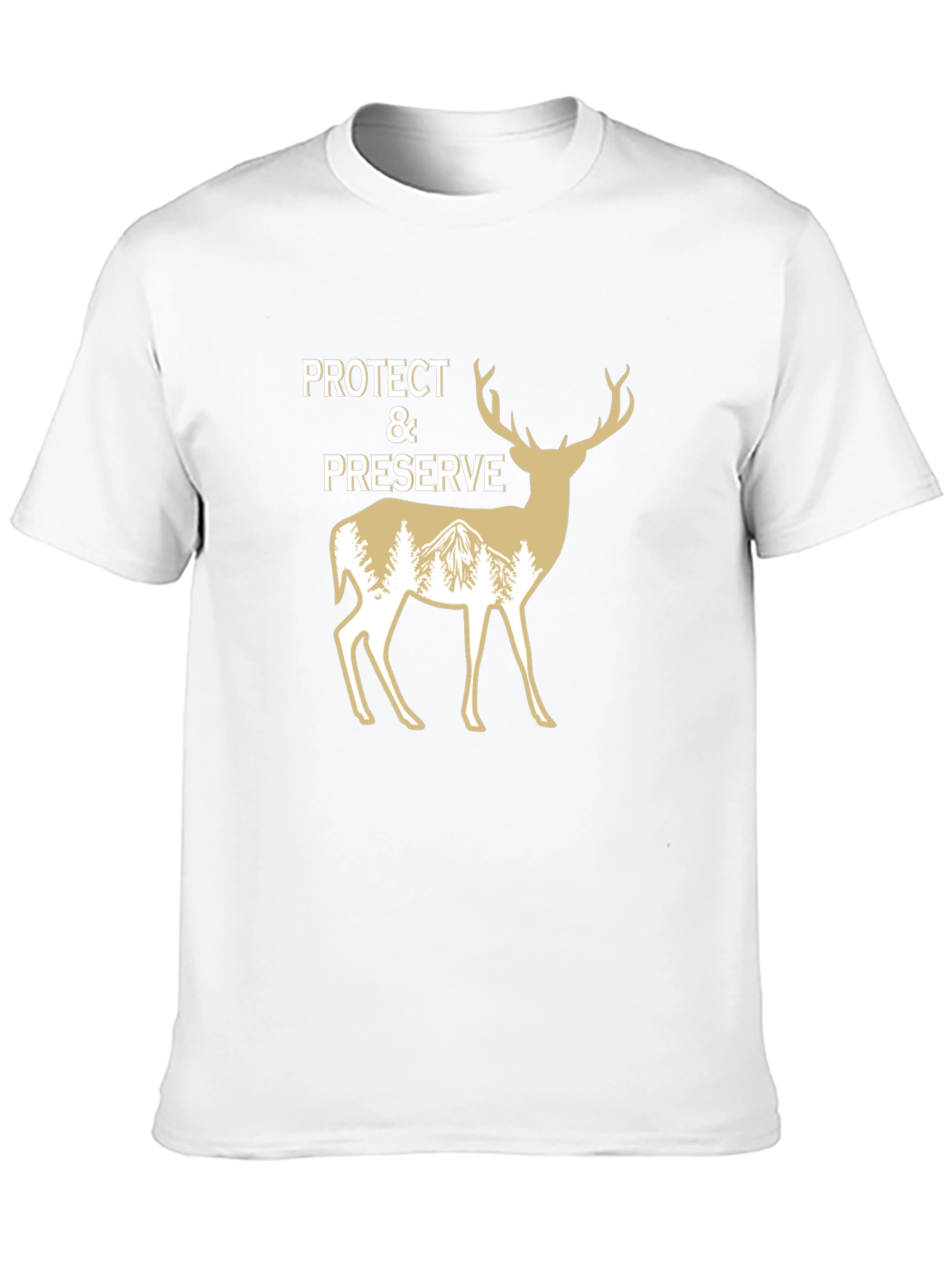 Black Protect & Preserve Deer Graphic T-Shirt view 10