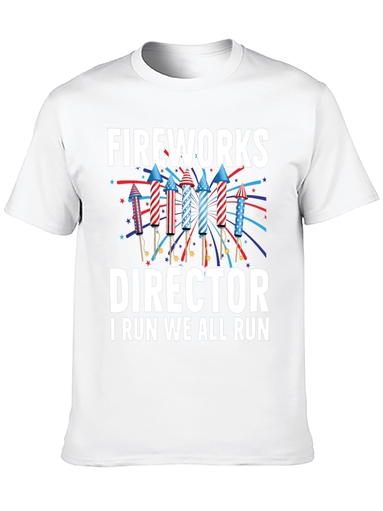 Black Fireworks Director T-Shirt - Funny 4th of July Tee view 10