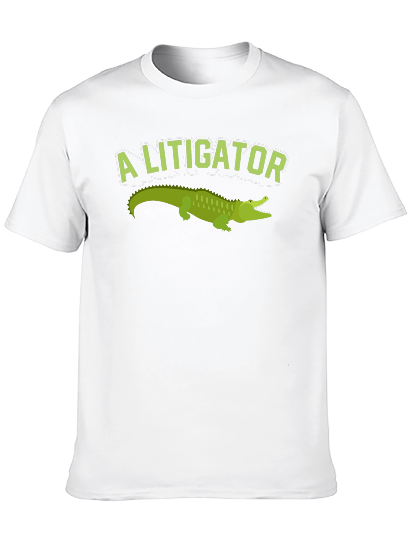 Black A Litigator Alligator T-Shirt - Funny Lawyer Tee view 10