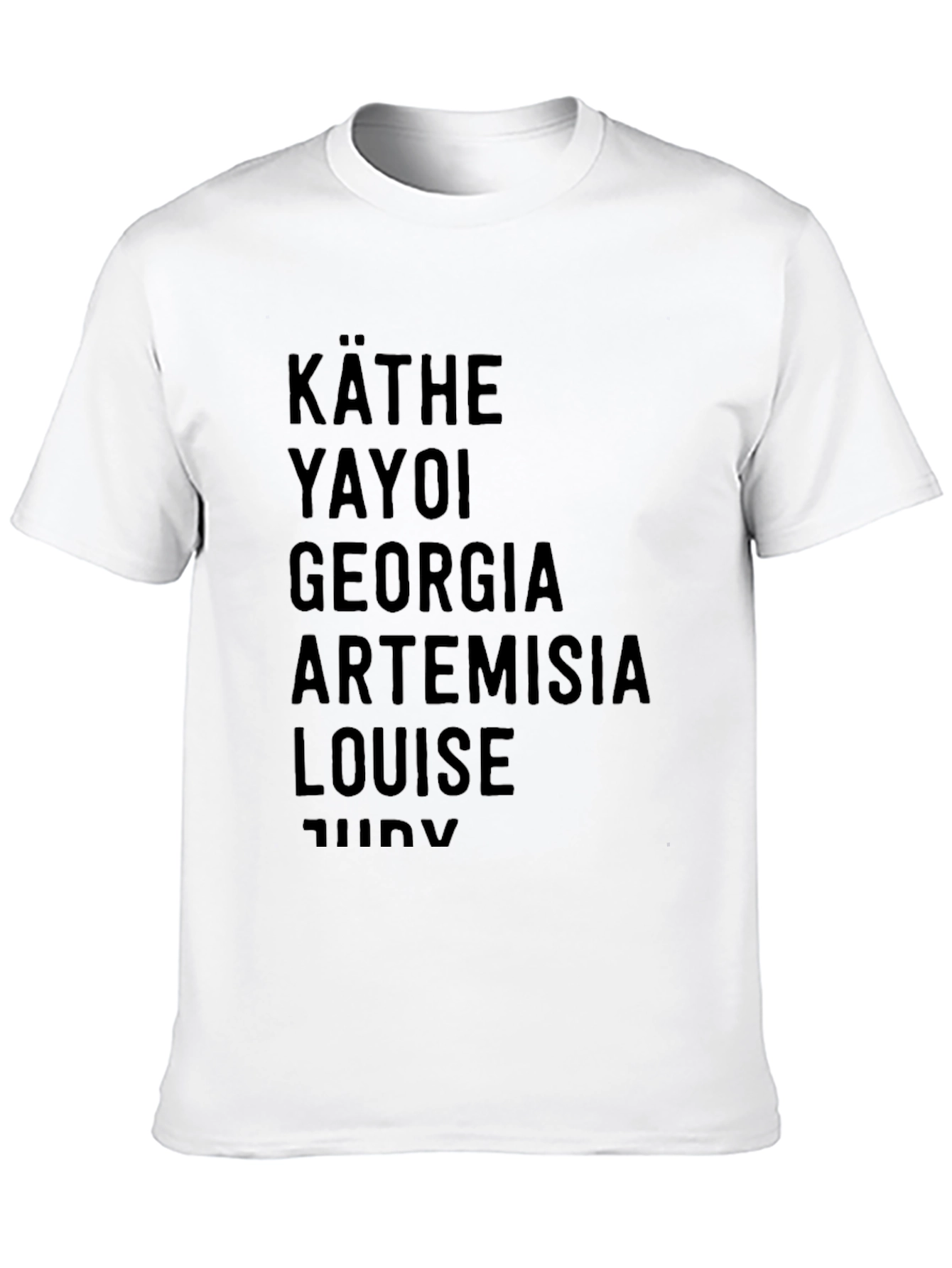 Black Women Artist Names T-Shirt Black view 10